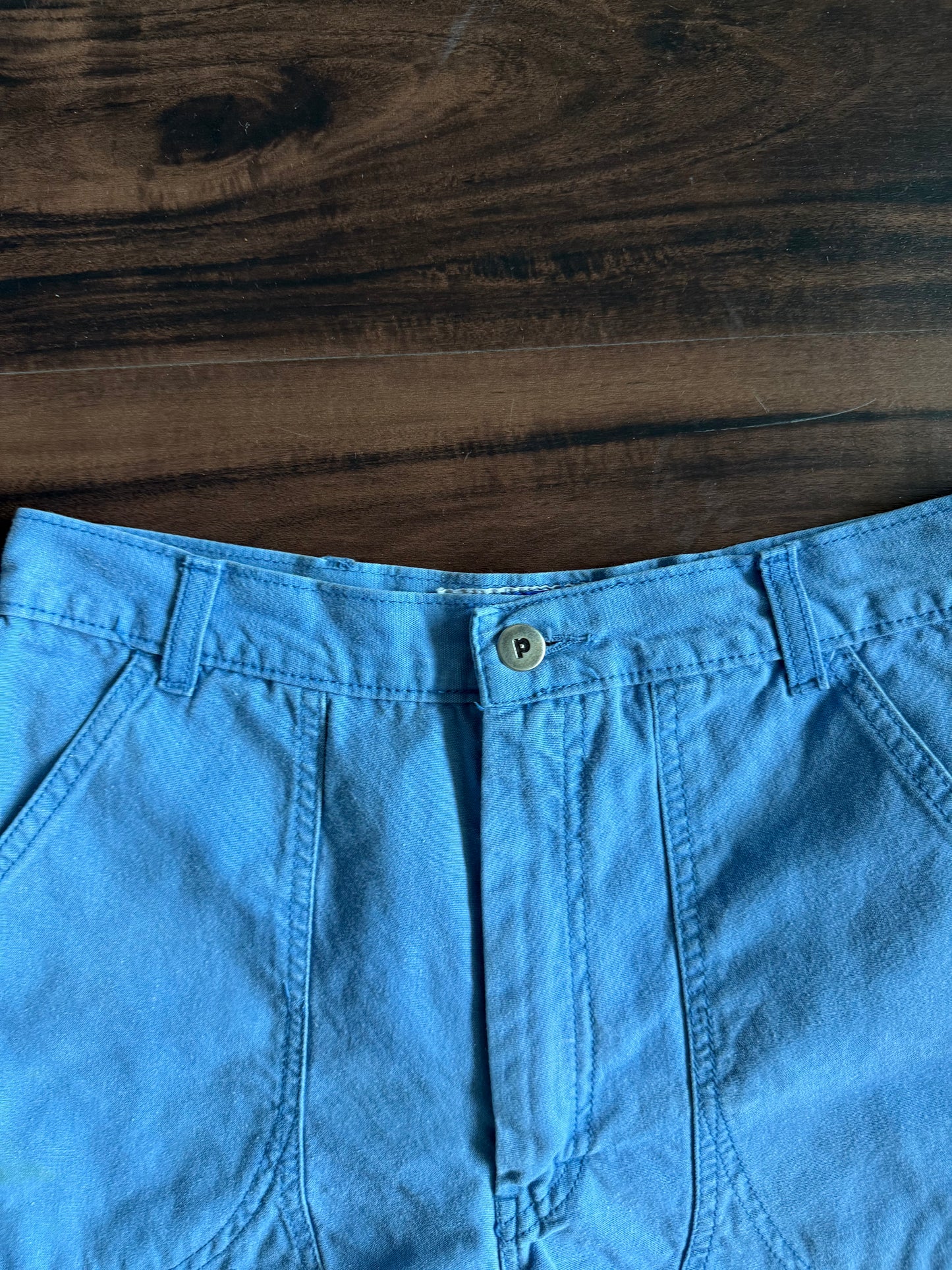 Vintage 70s Patagonia Women’s Blue Stand-Up Shorts- 28