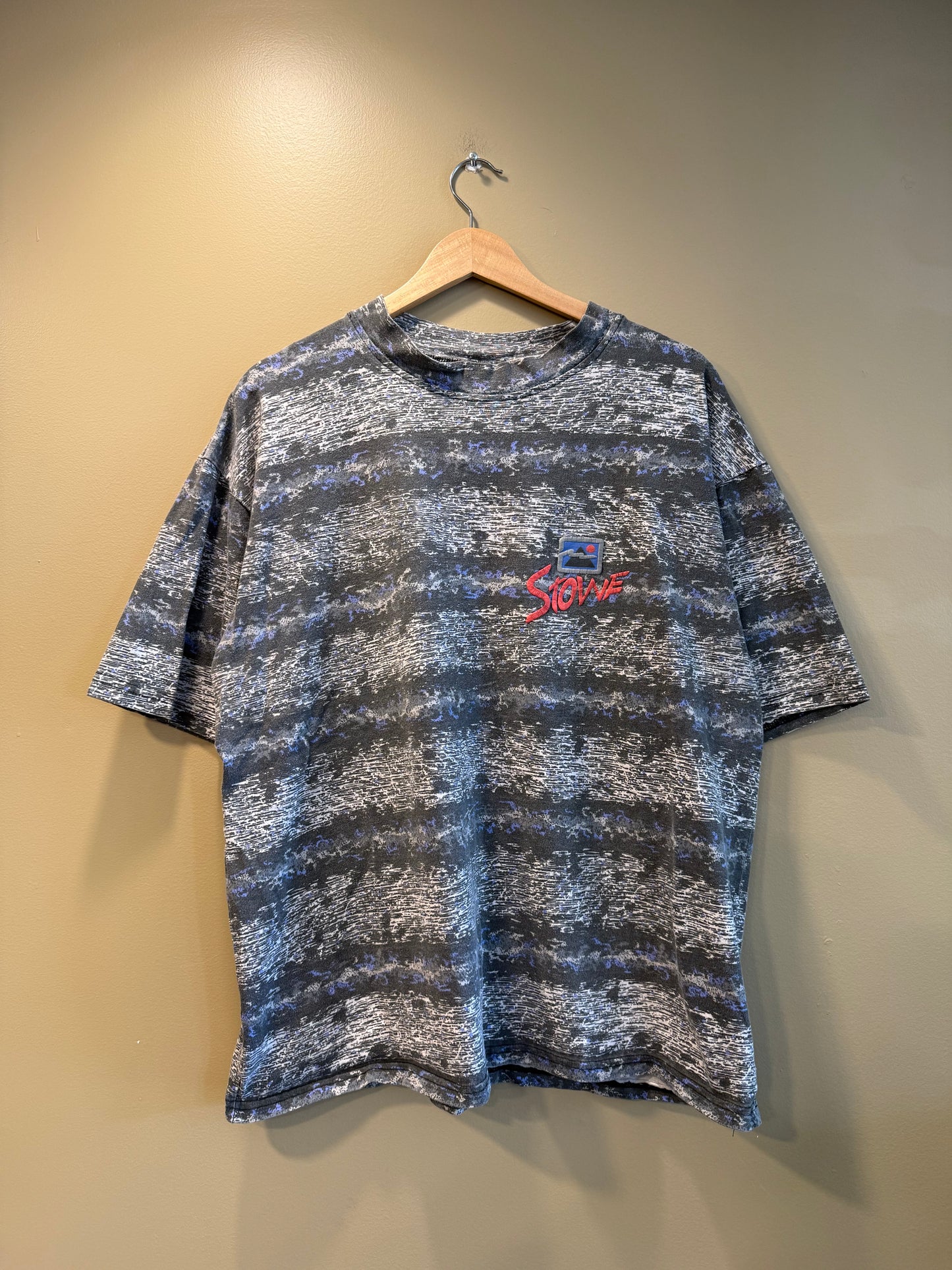 Vintage Stowe Surfwear Fuzzy Graphic T-Shirt- L/XL