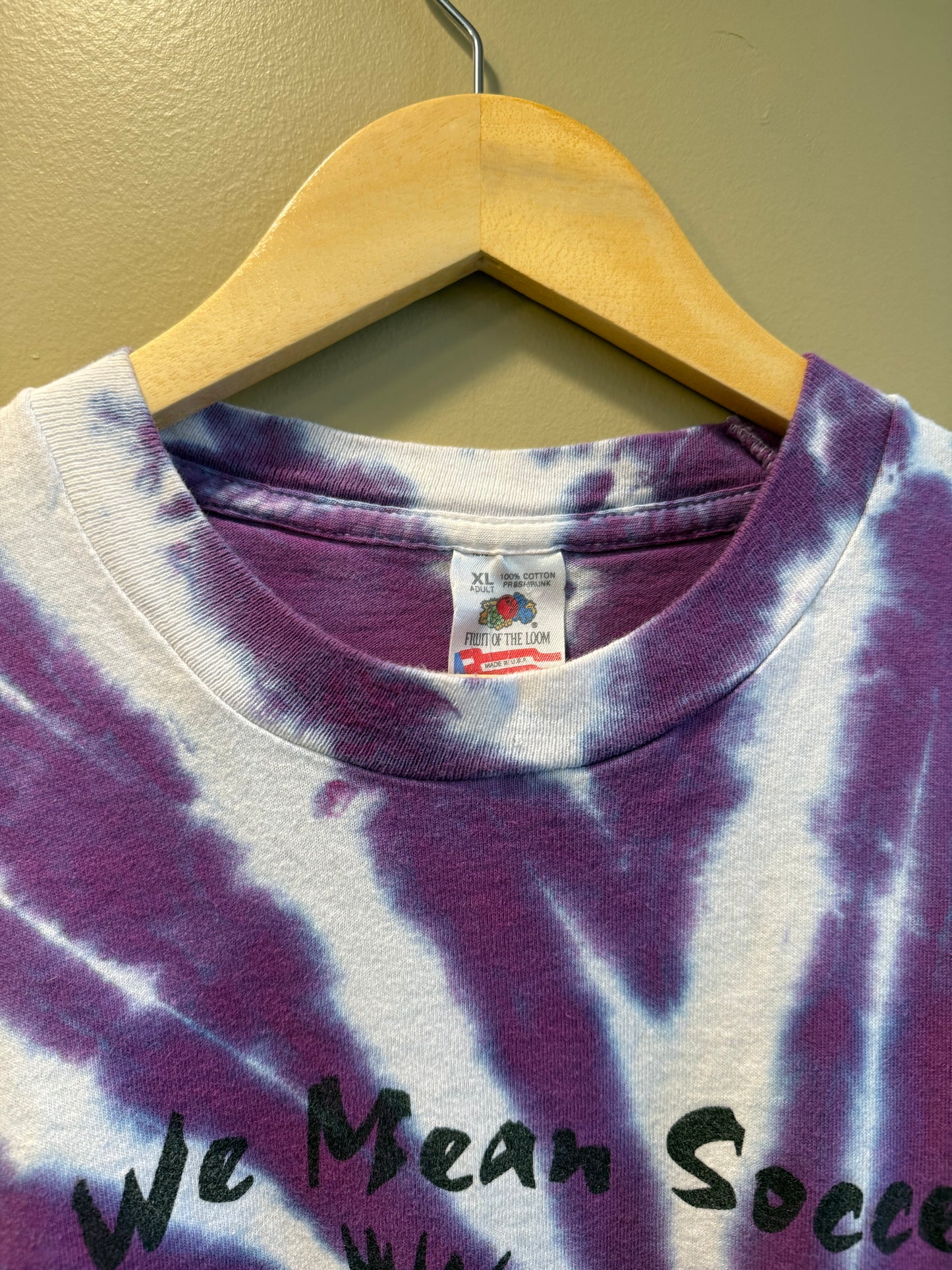 Vintage Strictly Soccer Fish Tie Dye T-Shirt- XL