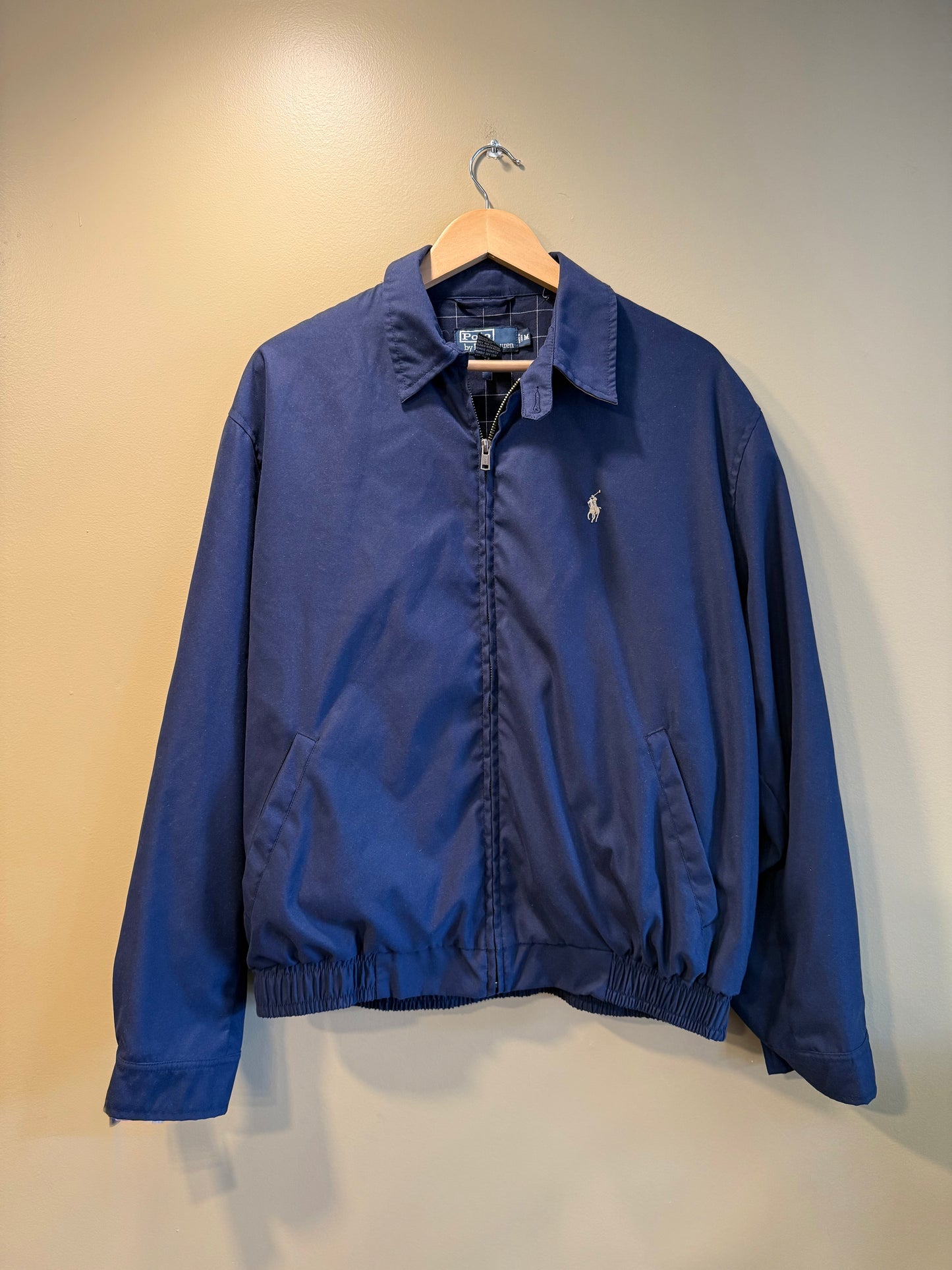 Vintage Polo Ralph Lauren Navy Blue Harrington Jacket- M