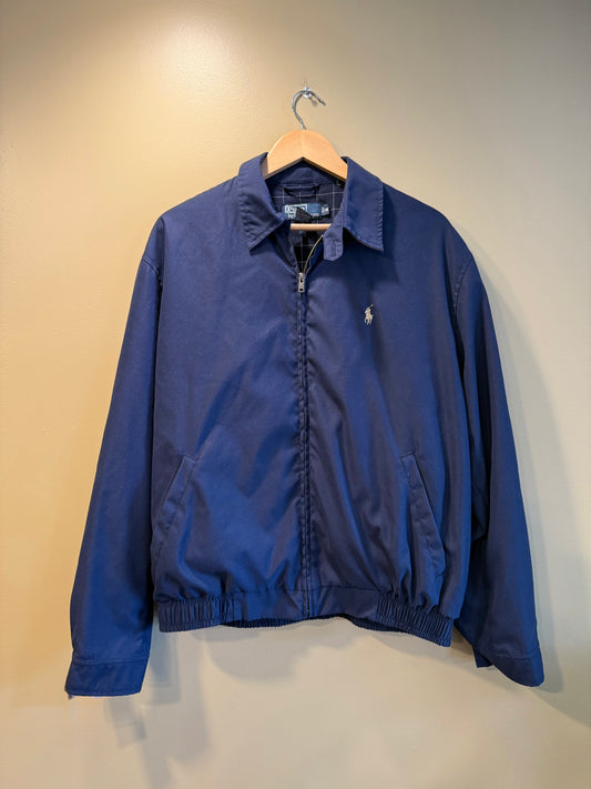 Vintage Polo Ralph Lauren Navy Blue Harrington Jacket- M