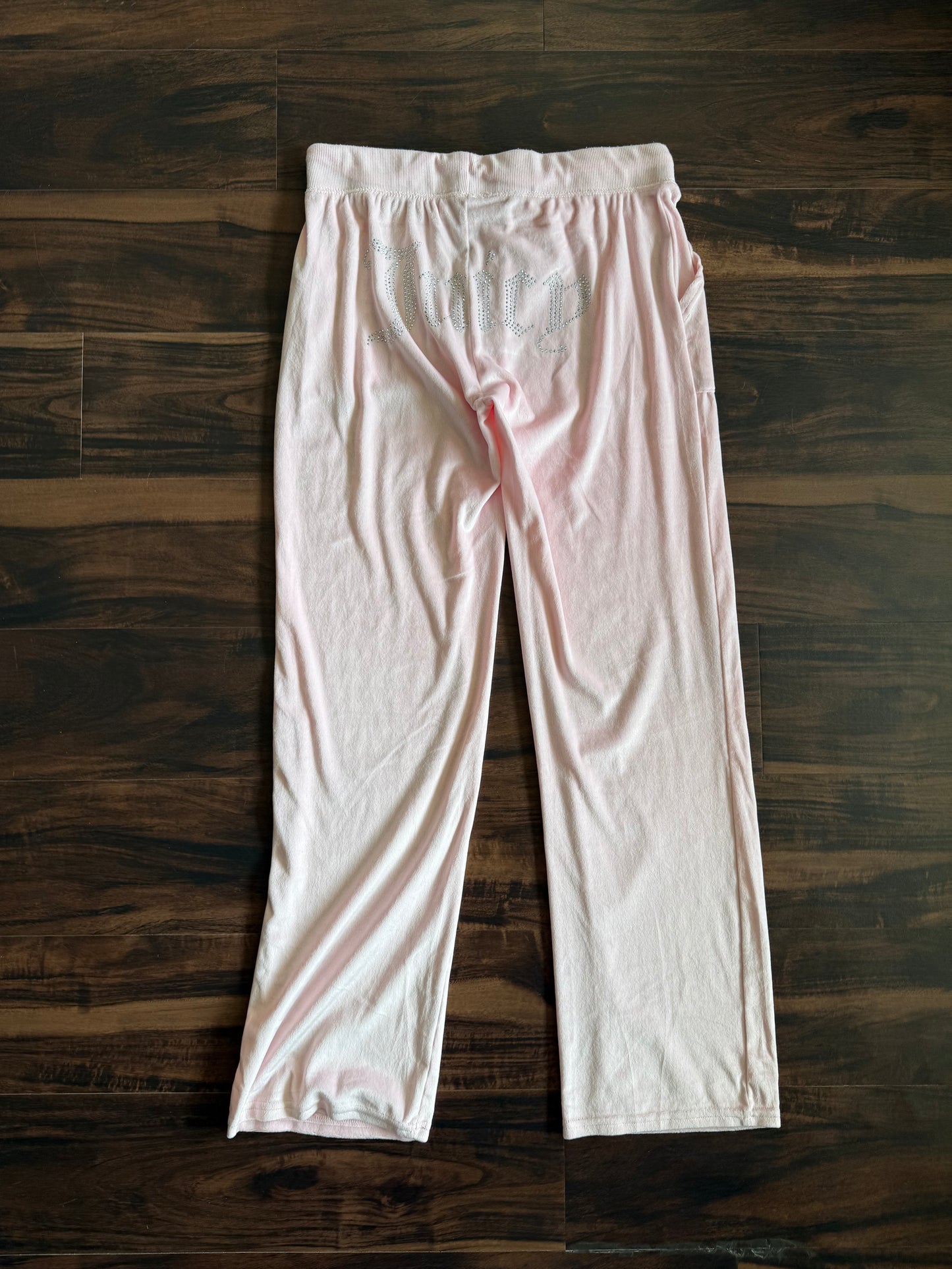 Vintage Juicy Couture Powder Pink Velour Track Pants- 31x31