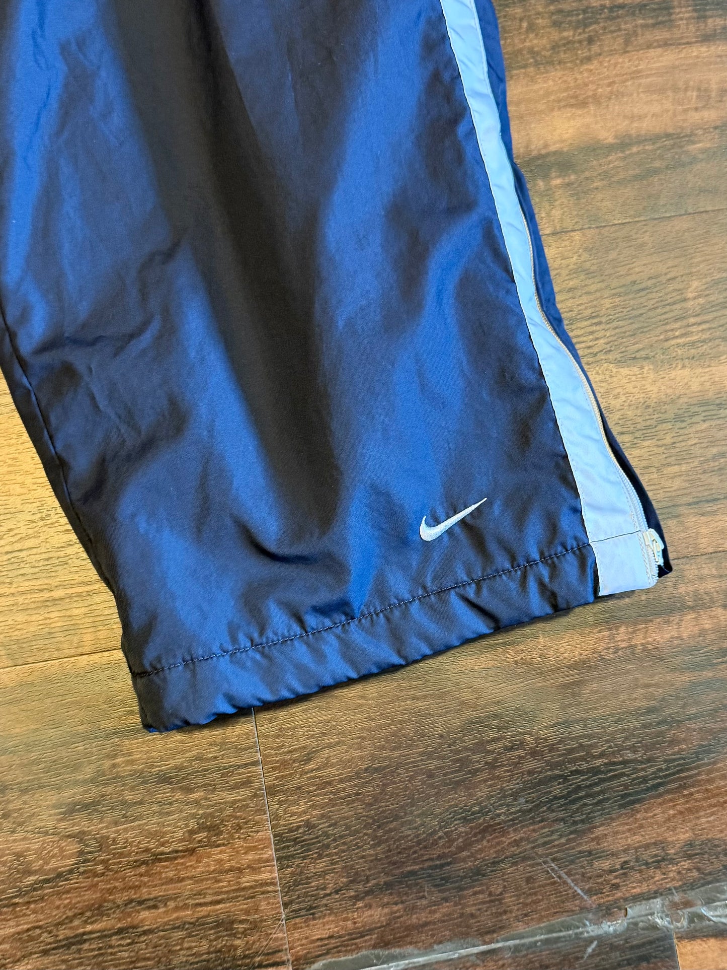 Vintage Nike Navy Blue Baggy Track Pants- 32x32