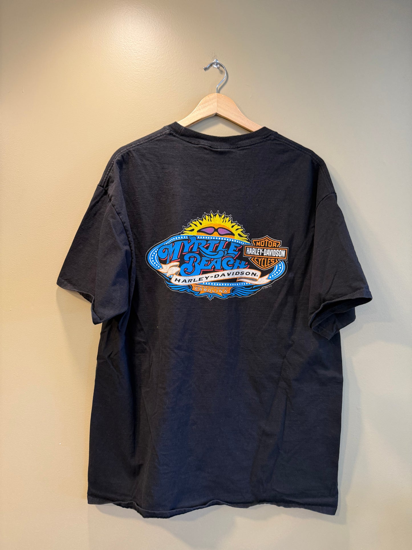 Vintage Harley Davidson Big Logo Myrtle Beach T-Shirt- XL