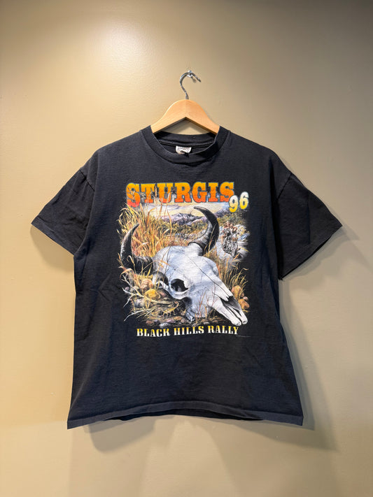 Vintage Sturgis 96 Bull’s Skull T-Shirt- L