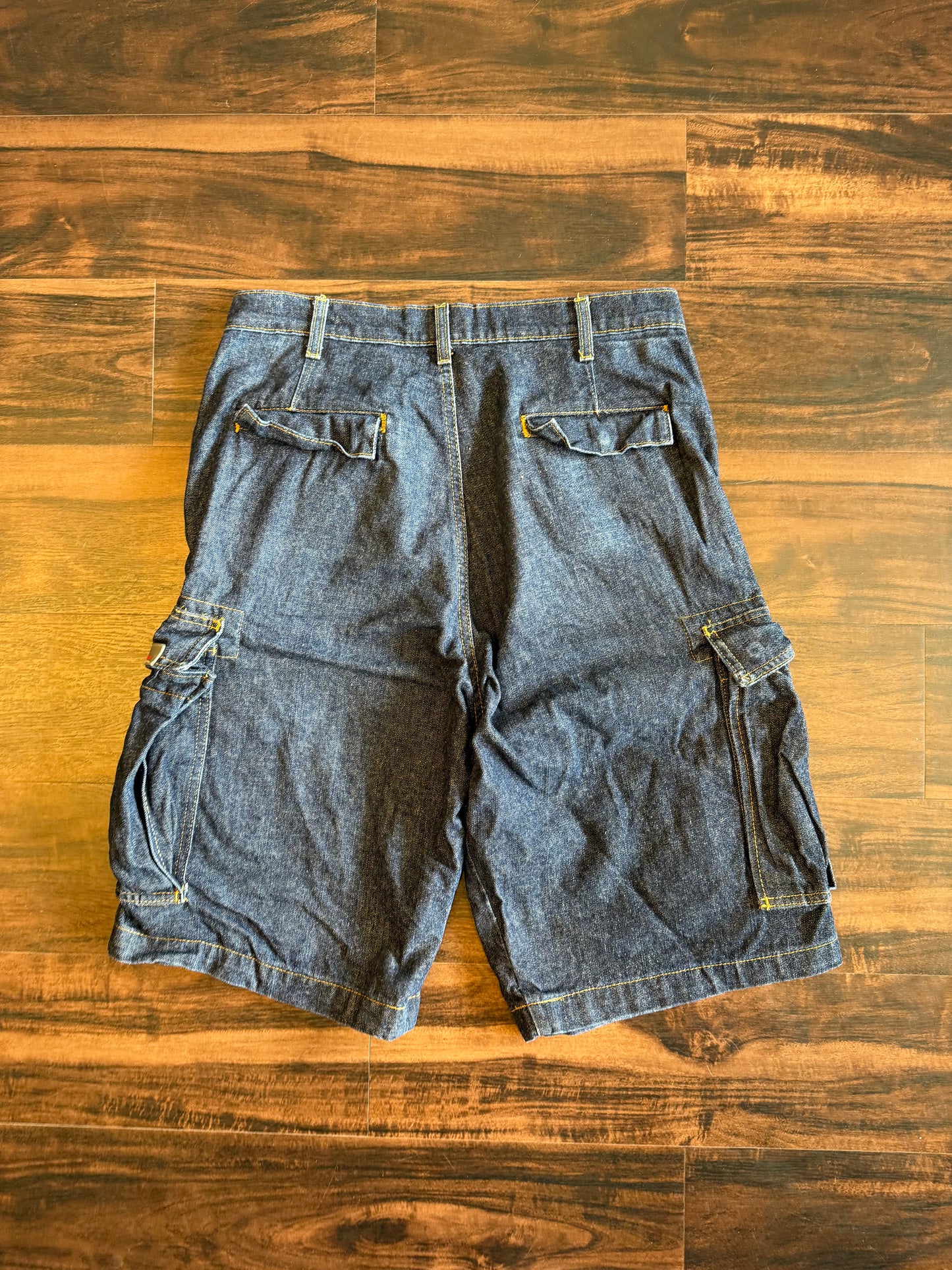 Vintage Polo Jeans Co Ralph Lauren Cell Phone Cargo Denim Jean Shorts- 32