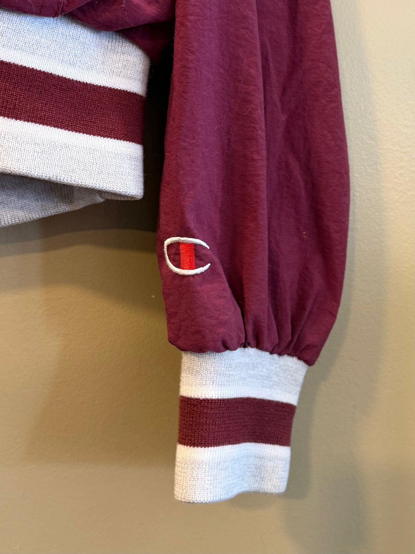 Vintage Harvard University Champion Pullover Windbreaker Jacket- L