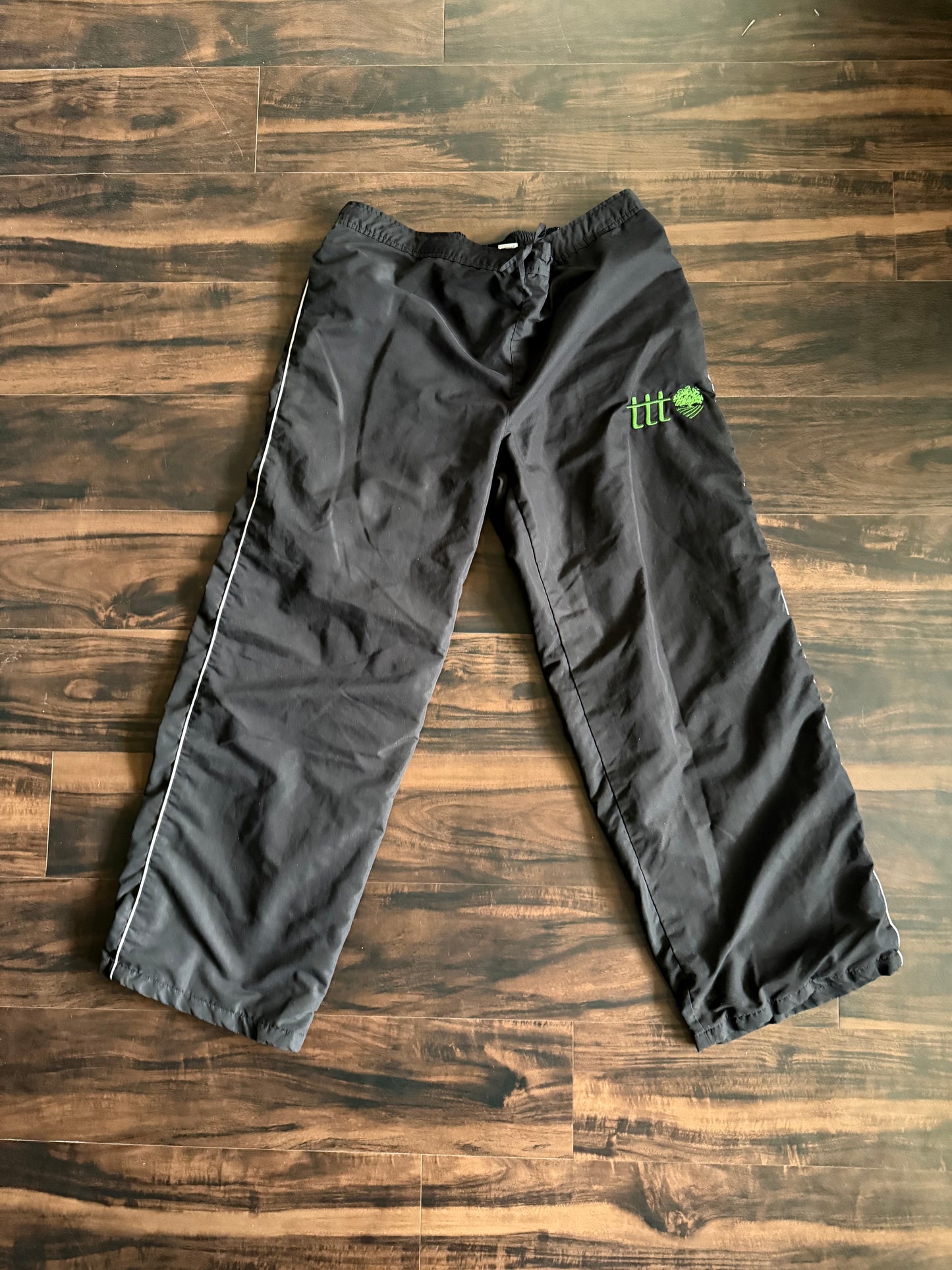 The Thrifting Tree Black Track Pants- XL