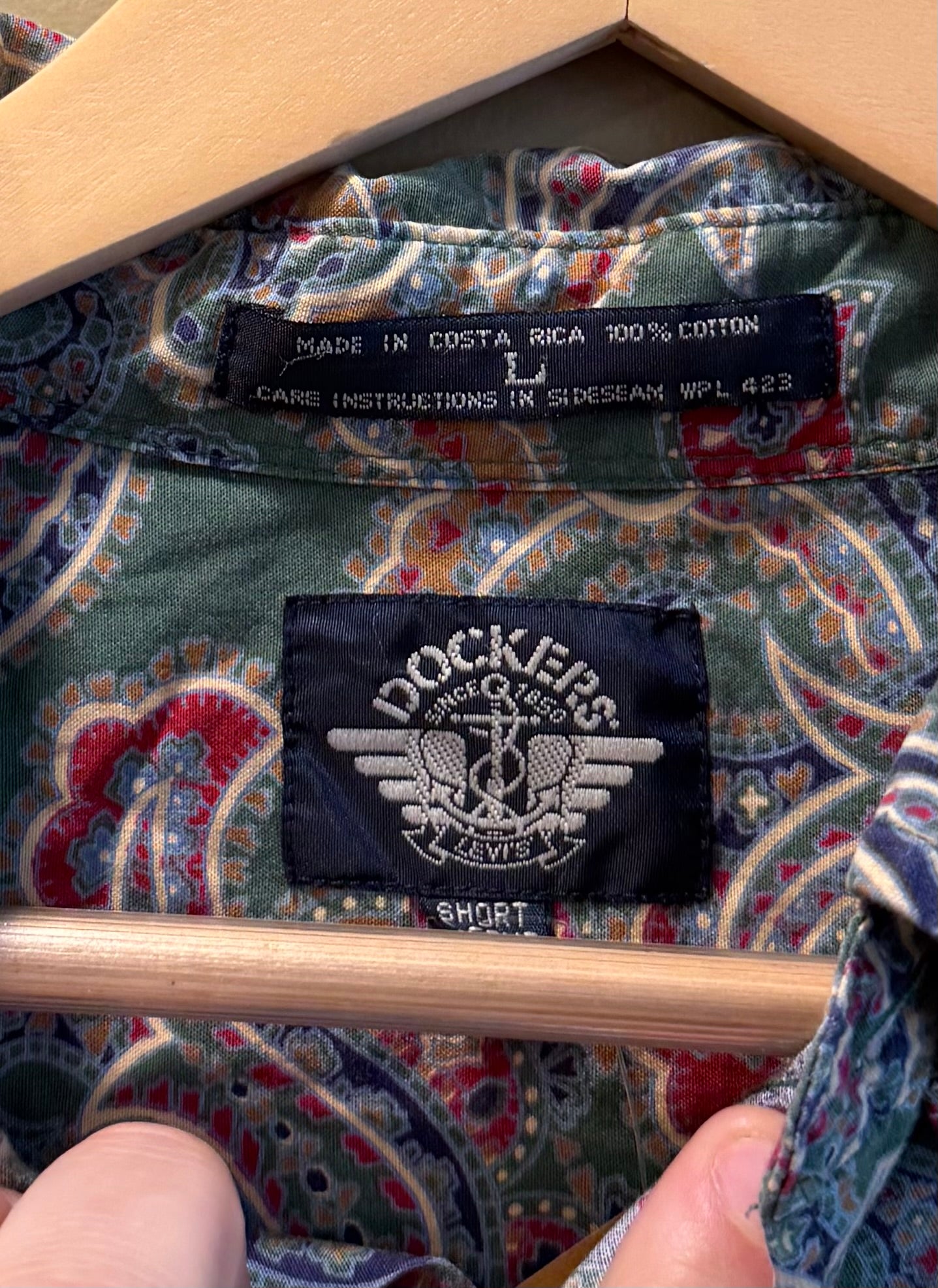 Vintage Dockers Paisley Button-Up Shirt- L/XL