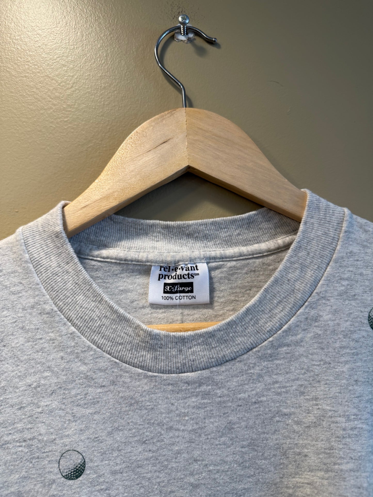 Vintage All Over Print Golf T-Shirt- L/XL