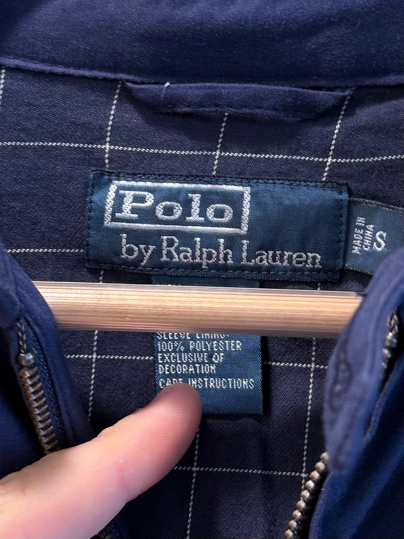 Vintage Polo Ralph Lauren Navy Blue Harrington Jacket- S/M