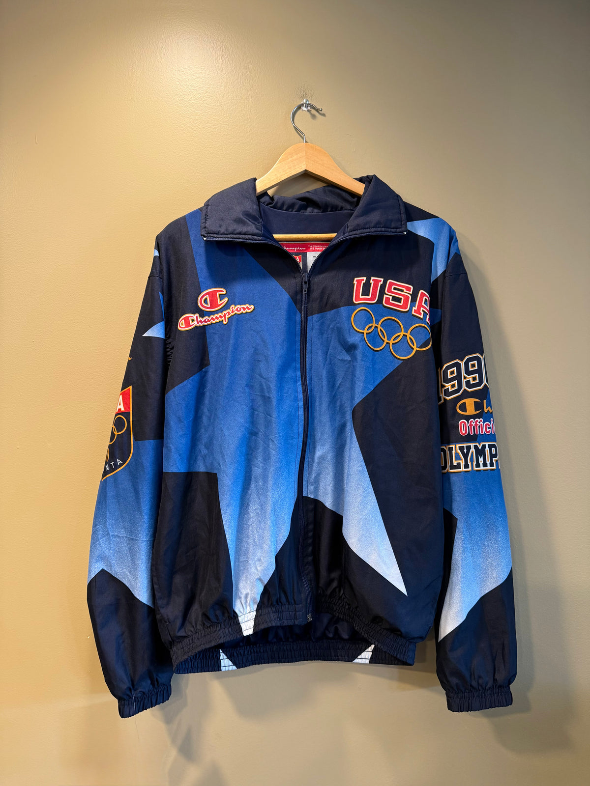 Vintage 1996 Atlanta Olympics Champion Windbreaker Jacket- M