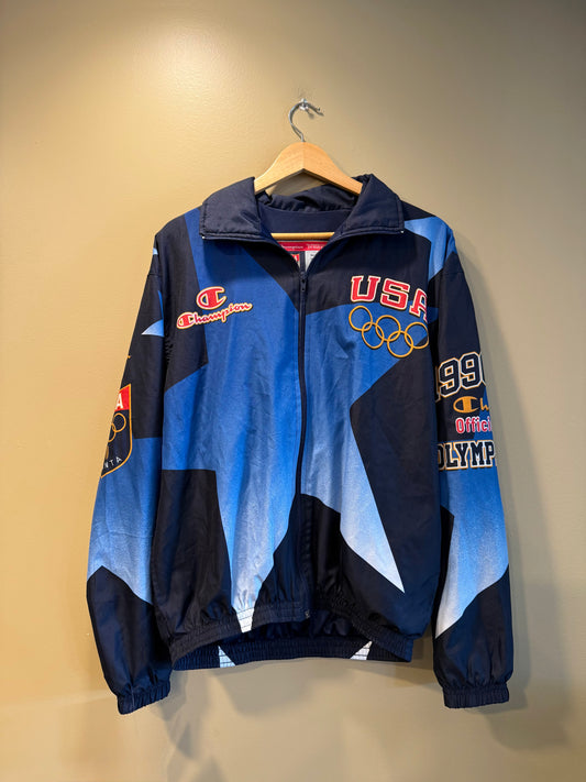 Vintage 1996 Atlanta Olympics Champion Windbreaker Jacket- M