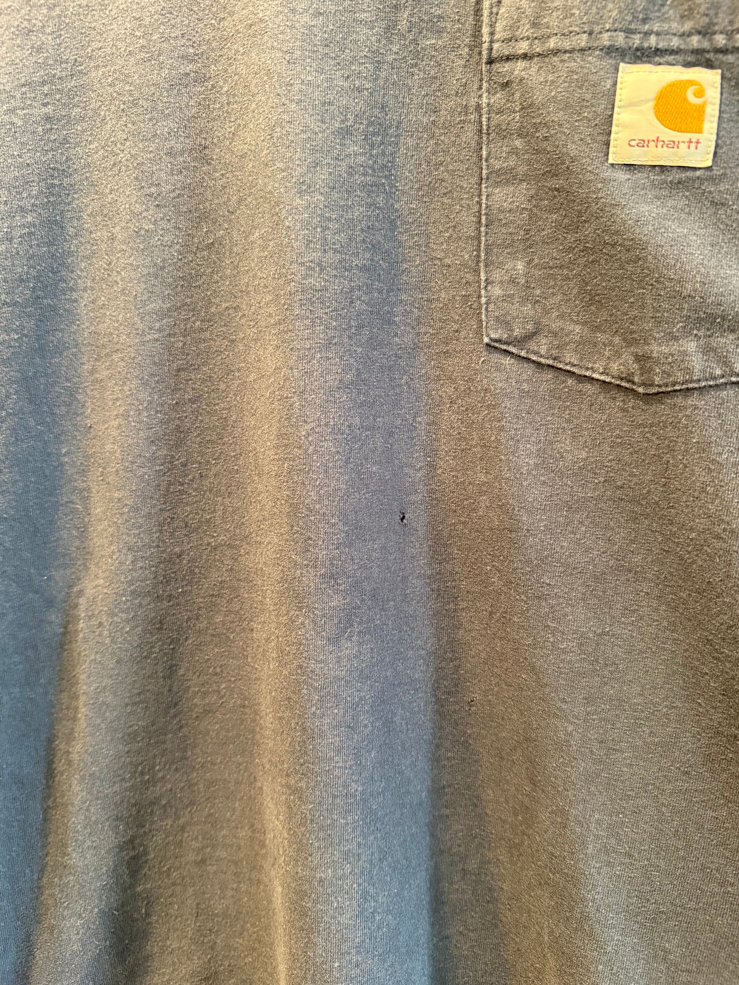 Vintage Carhartt Long Sleeve Navy Blue Pocket T-Shirt- L