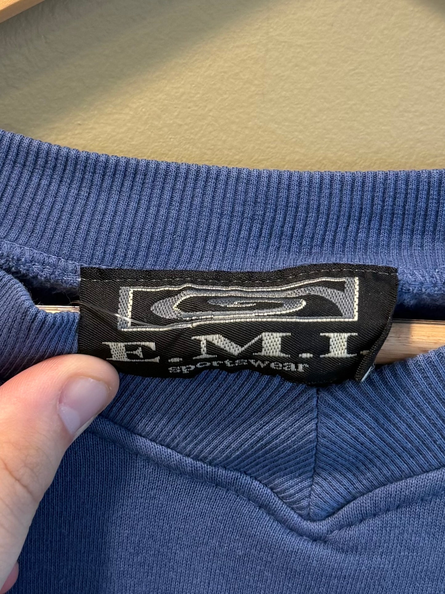 Vintage Newport Beach California Blue Crewneck Sweatshirt- XL