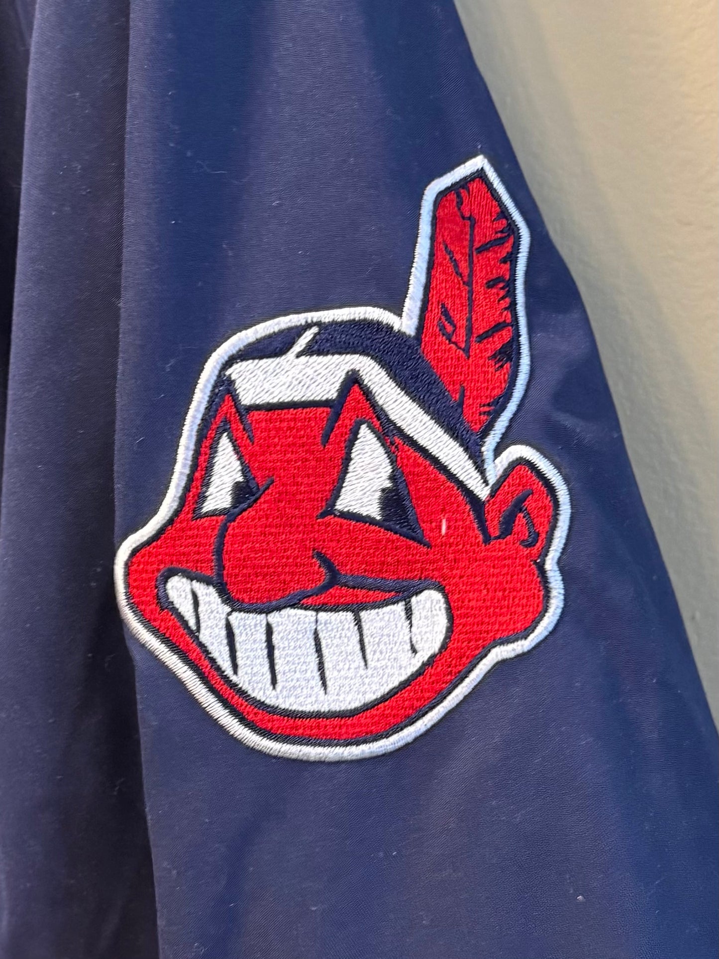 Vintage Cleveland Indians Jacob’s Field Navy Blue Jacket- XL