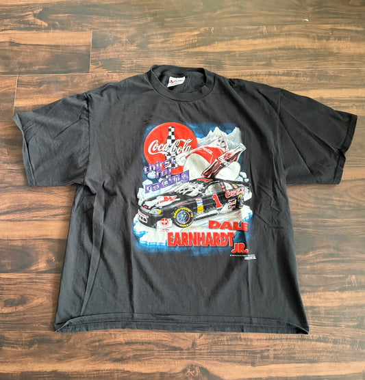 Vintage NASCAR Coca Cola Racing Dale Earnhardt Jr Polar Bear T-Shirt- XXL