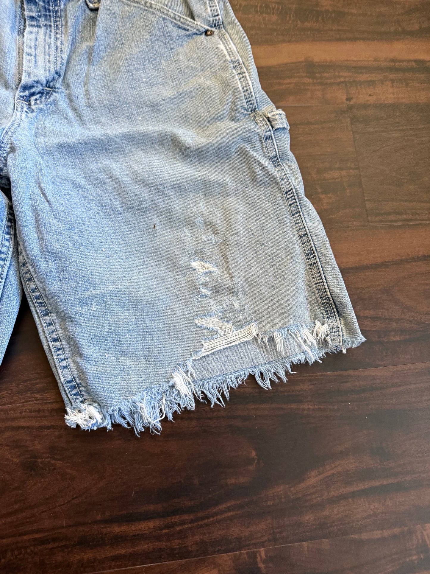 Vintage Lee Dungarees Distressed Denim Jean Shorts- 30