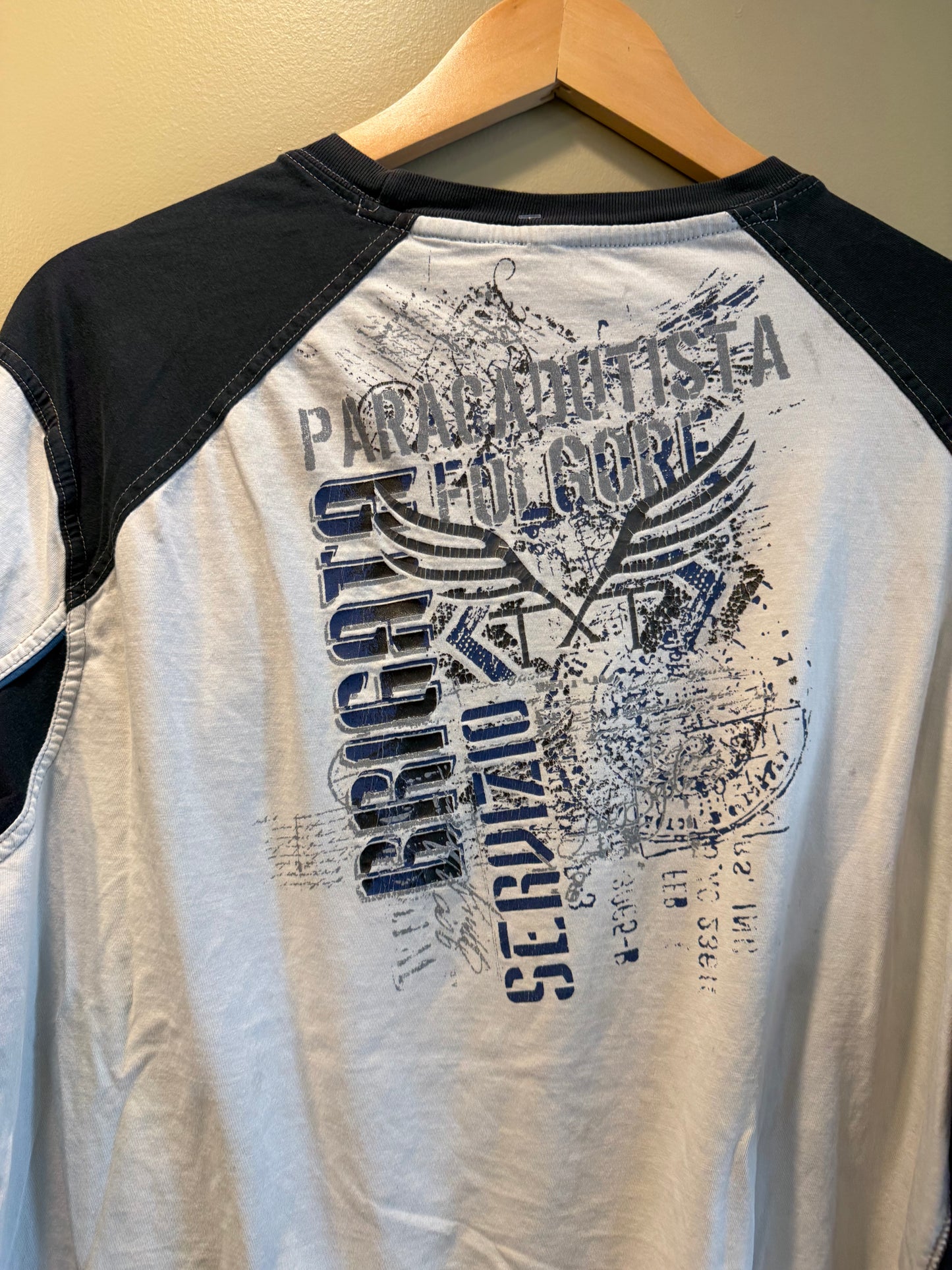 Vintage Y2K Reg. Int. 97 White Long Sleeve T-Shirt- XL