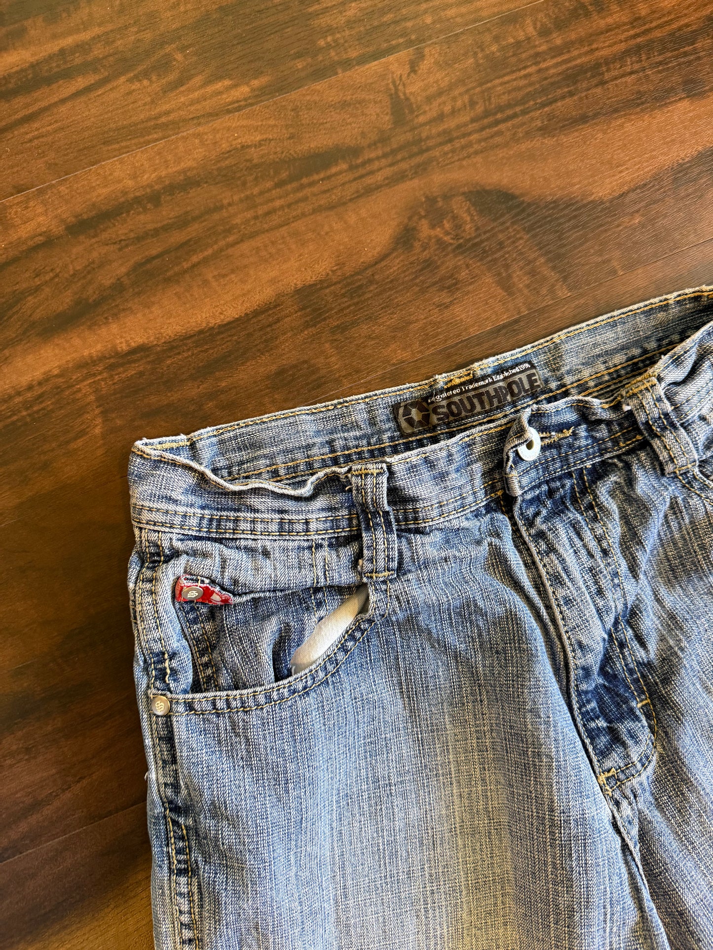 Vintage South Pole Light Wash Denim Jean Shorts- 28