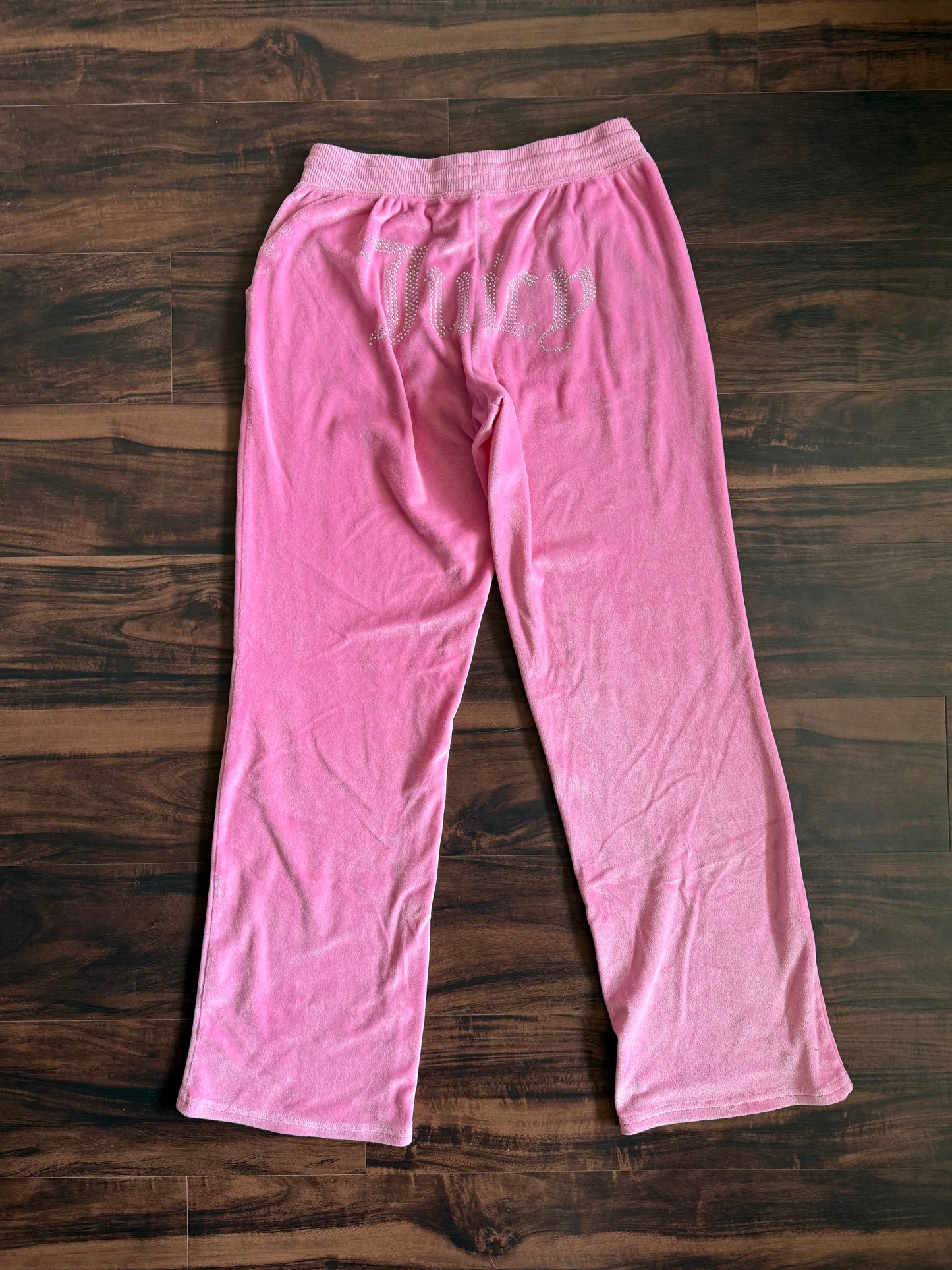 Vintage Juicy Couture Pink Velour Track Pants- 28x31
