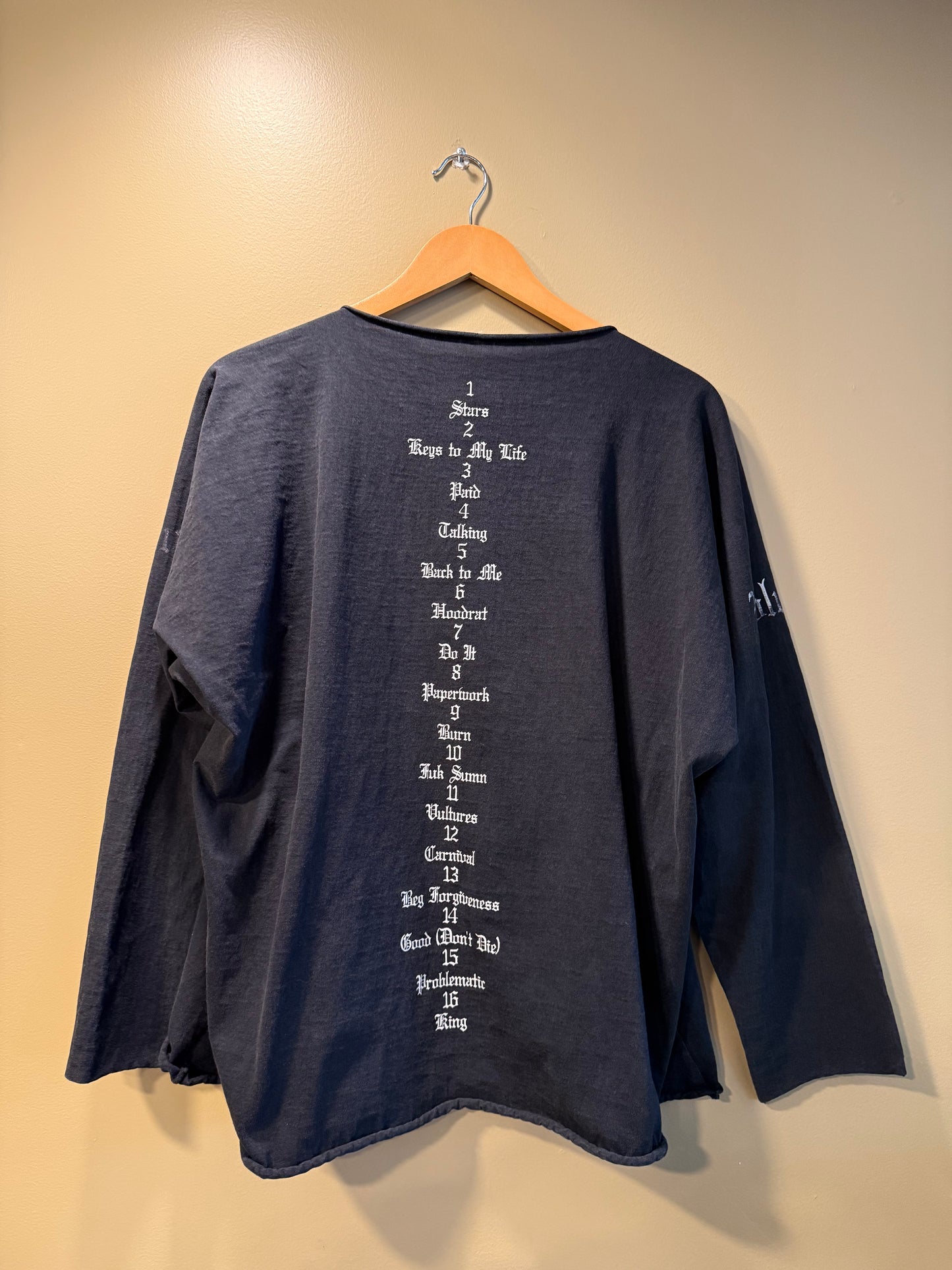 Vultures Vol. 1 Kanye West & Ty Dolla $ign Long Sleeve Shirt- XL