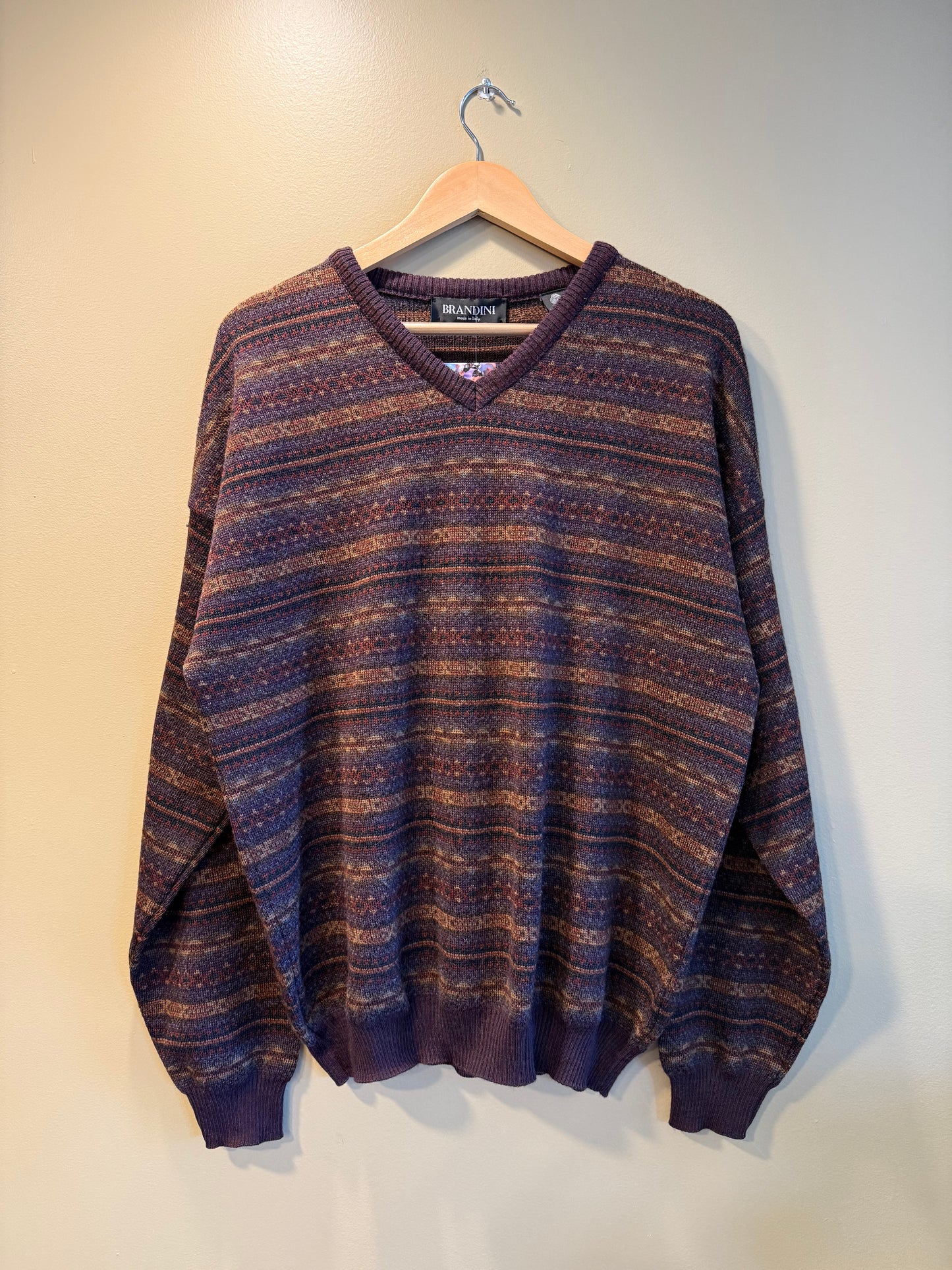 Vintage Brandini Made In Italy Merino Wool Sweater- L