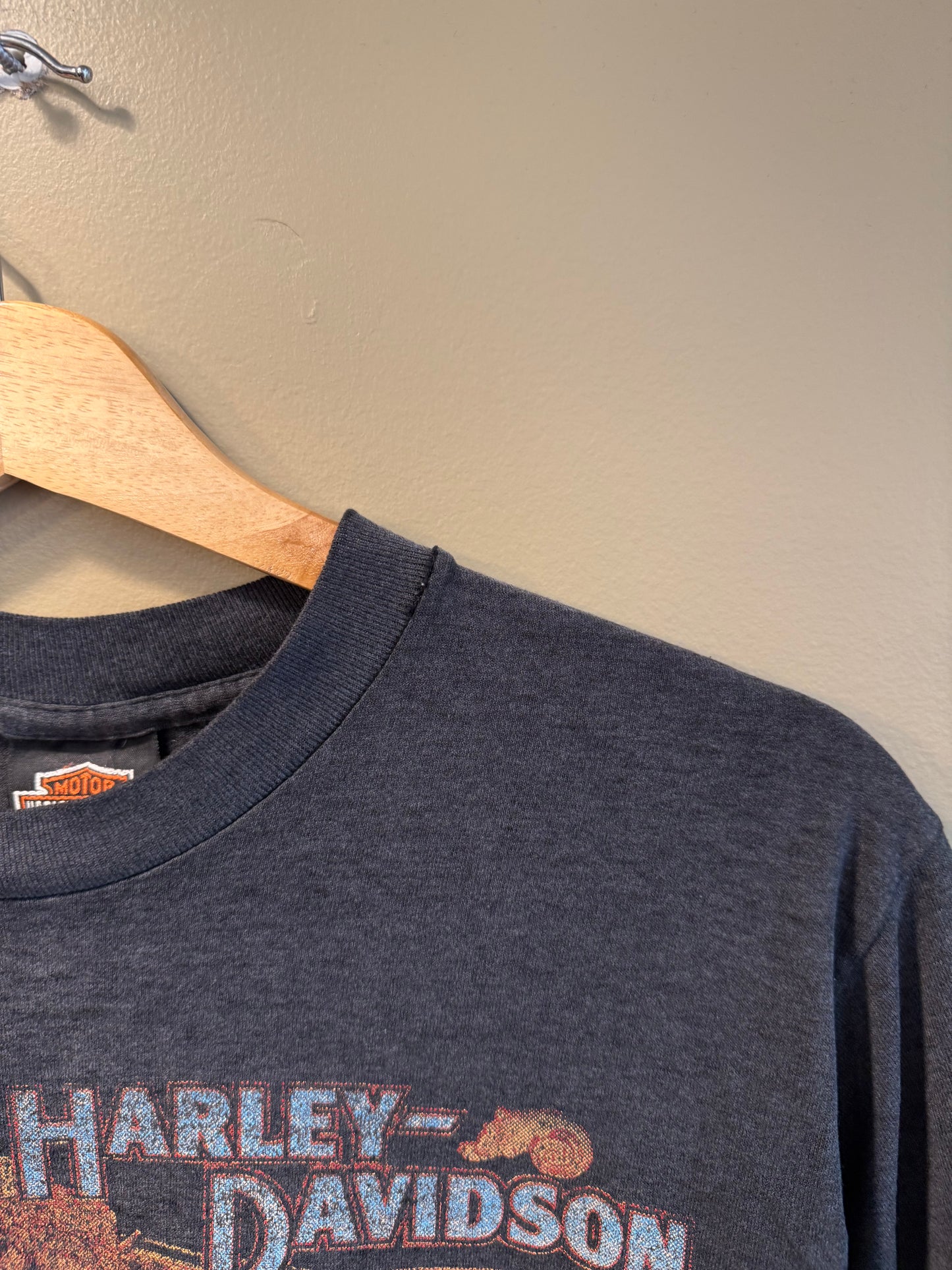 Vintage Harley Davidson American Steel Life Cycles Venice Beach California T-Shirt- M