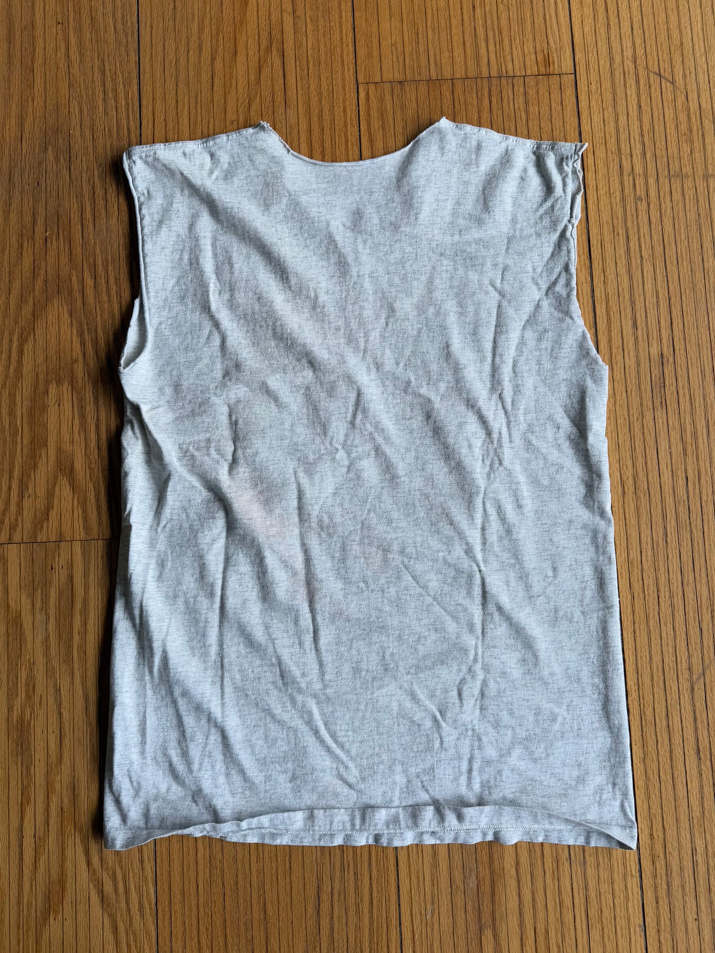 Vintage Through His Fly Fishing Cut Tank Top- M