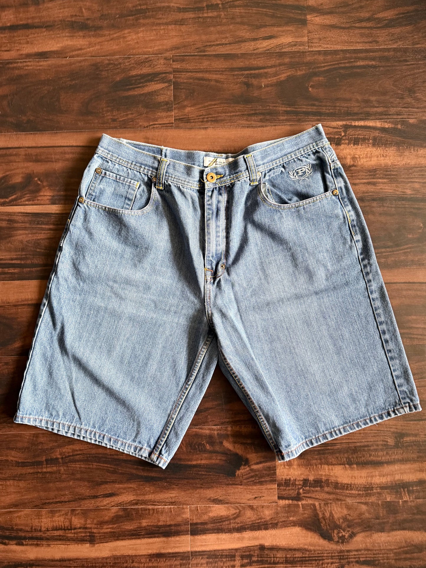 Vintage Y2K Phat Farm Embroidered Denim Jean Shorts- 38
