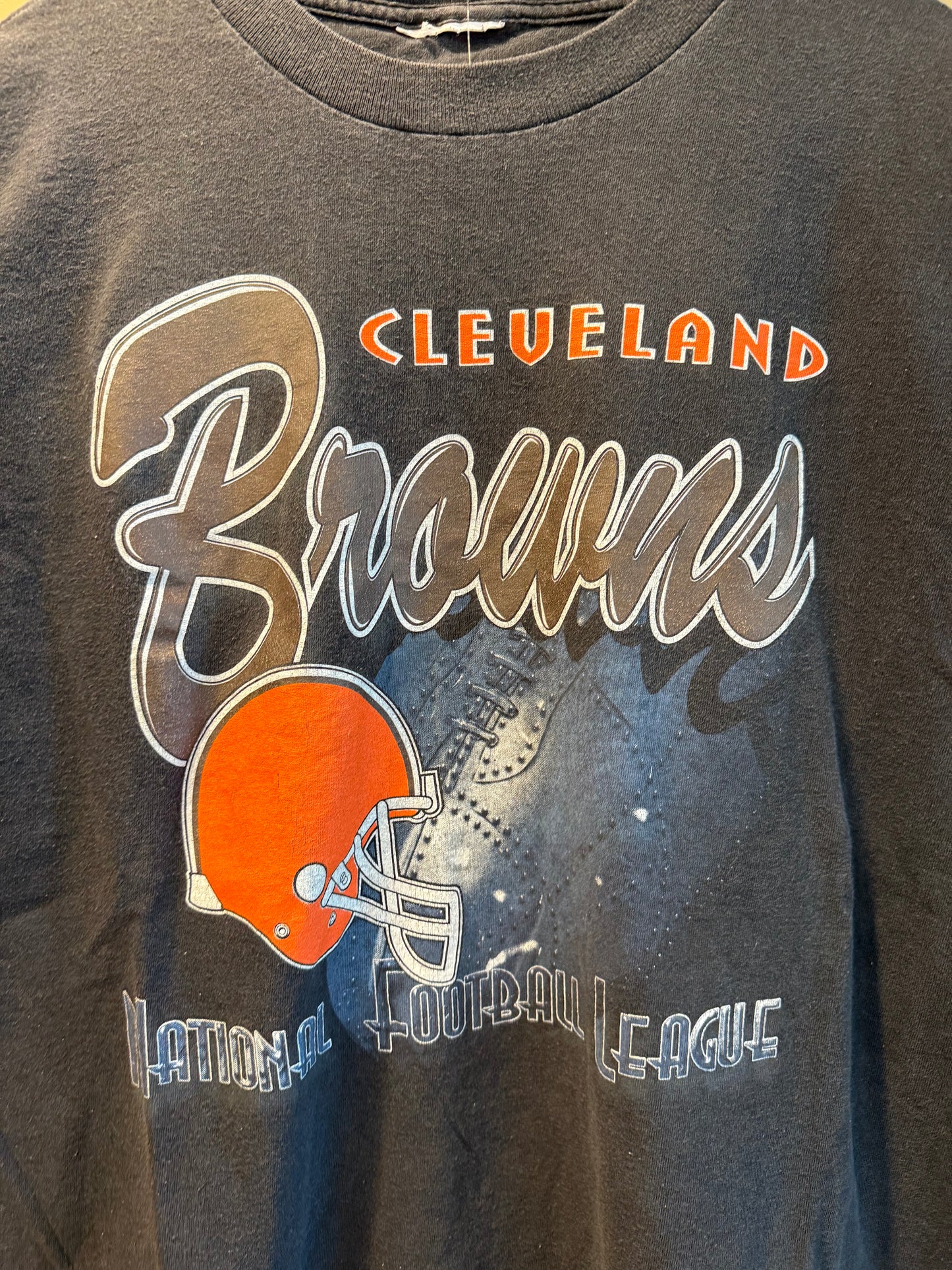 Vintage Cleveland Browns NFL Black T-Shirt- XL