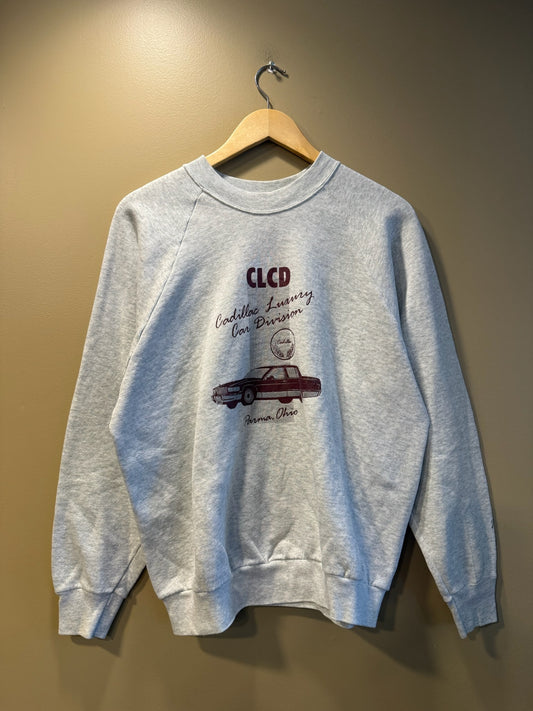 Vintage Cadillac Luxury Car Division Parma OH Crewneck Sweatshirt- L