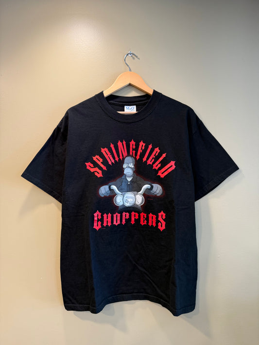 Vintage Springfield Choppers Homer Simpson T-Shirt- L