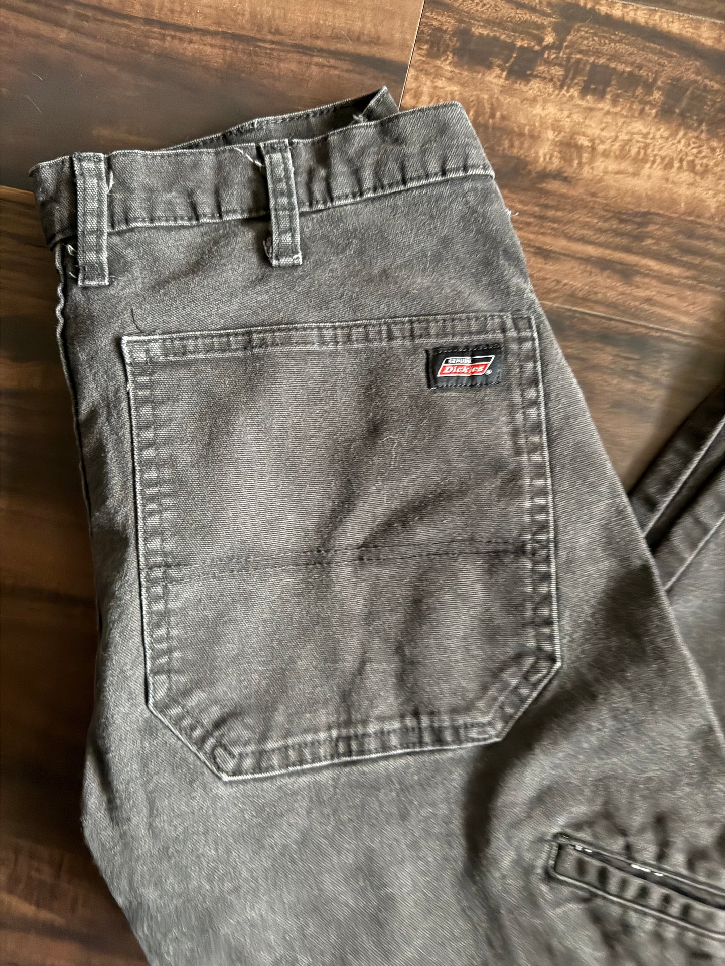 Vintage Dickies Black Cotton Canvas Workwear Pants- 30x32