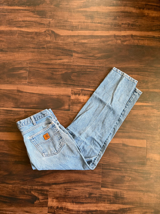 Vintage Carhartt Faded Denim Jeans- 34x32