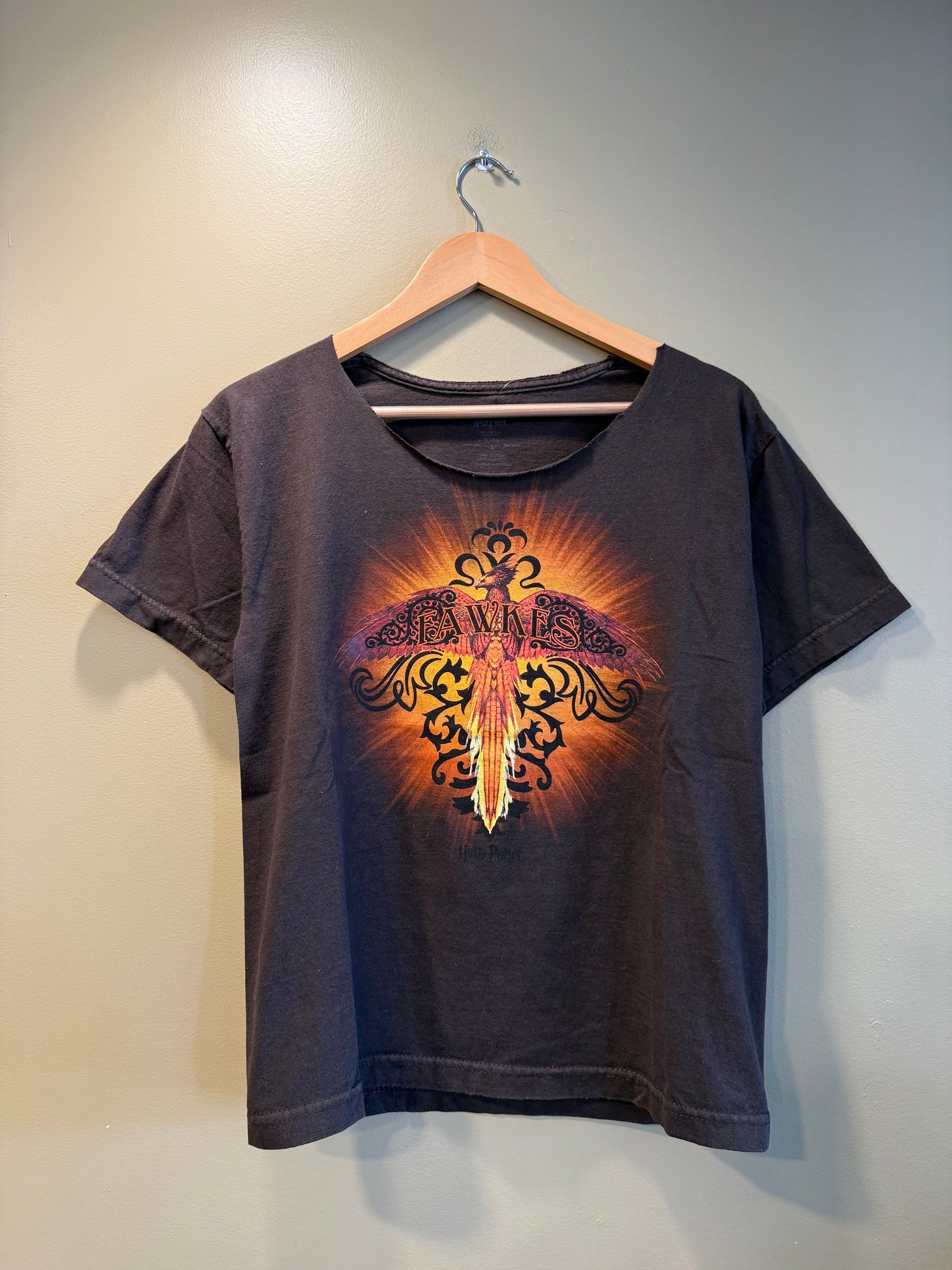 Vintage Harry Potter Fawkes Brown T-Shirt- M