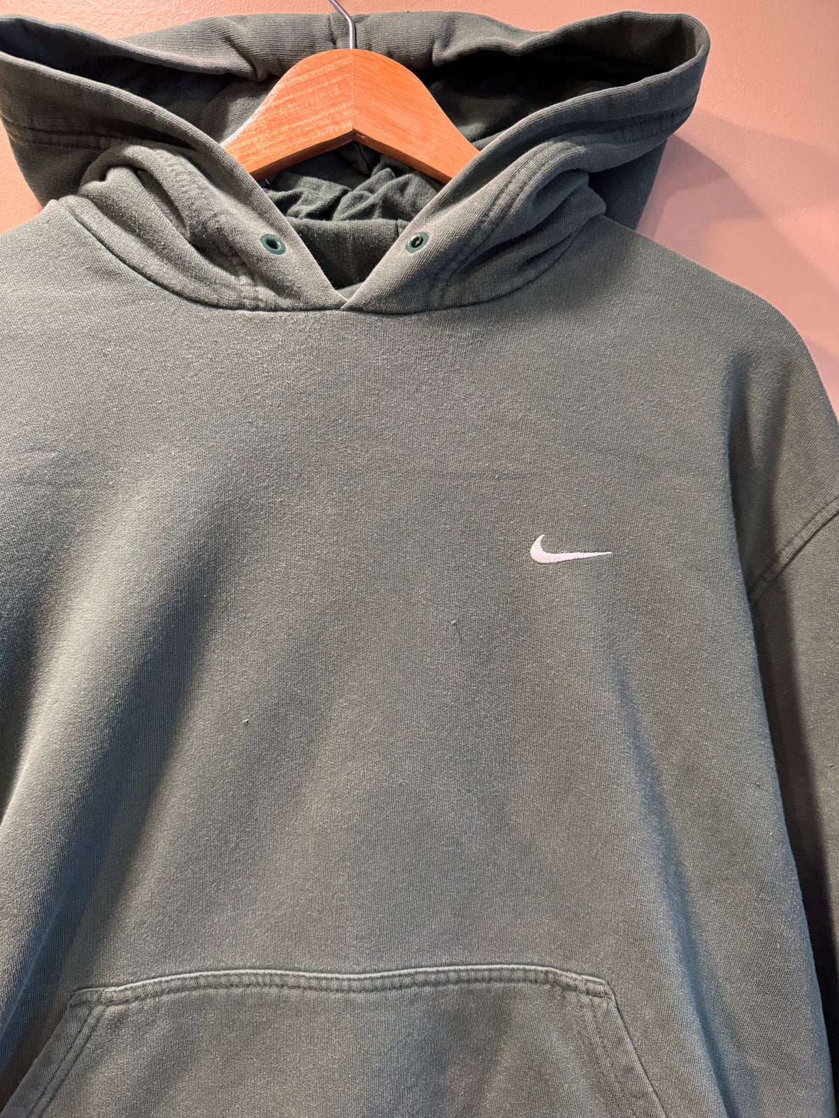 Vintage Nike Green Hoodie Sweatshirt- L/XL