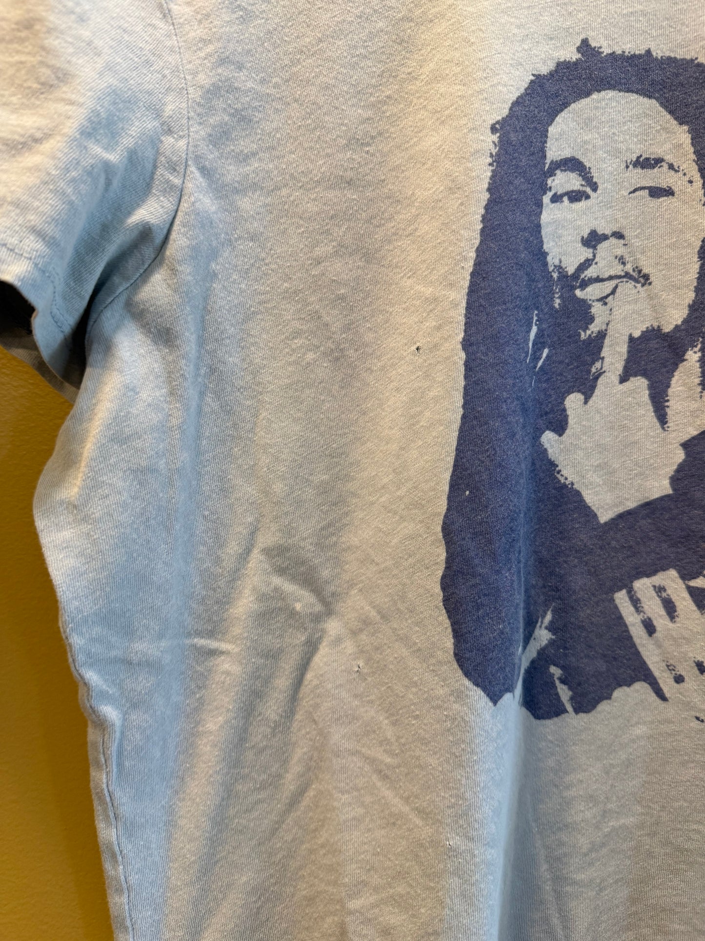 Vintage Y2K Bob Marley Blue Women’s T-Shirt- L
