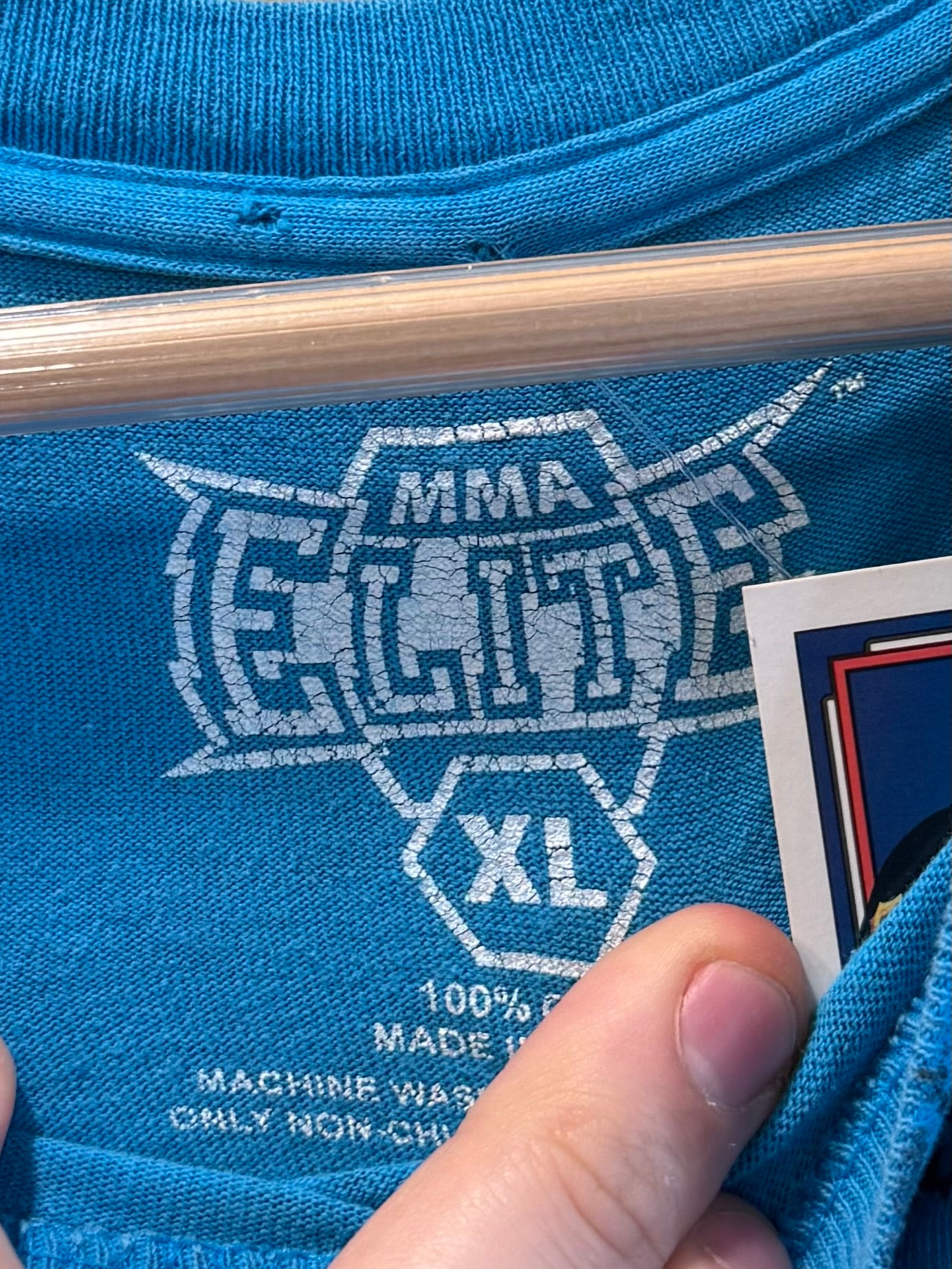 Vintage MMA Elite Blue Skulls & Crosses T-Shirt- XL