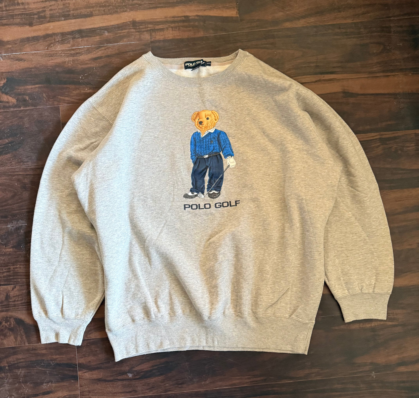 Vintage Polo Golf Ralph Lauren Bear Crewneck Sweatshirt- XXL