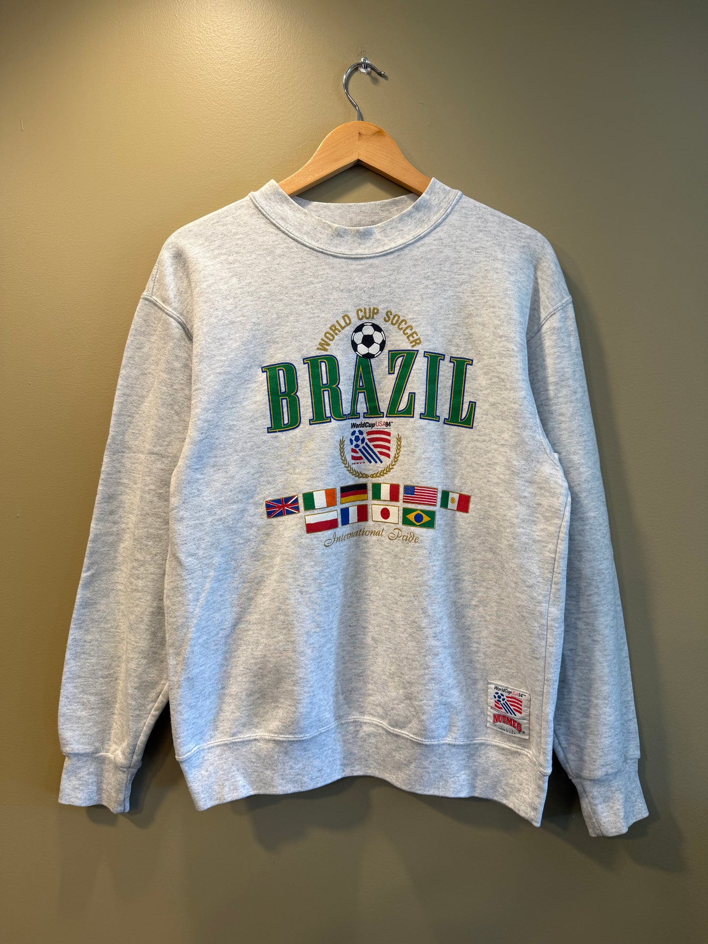 Vintage Brazil World Cup Crewneck Sweatshirt- M