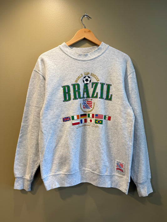 Vintage Brazil World Cup Crewneck Sweatshirt- M