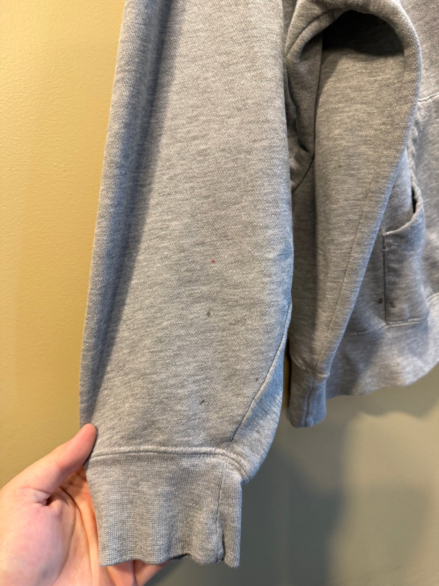 Vintage New York University Gray Hoodie Sweatshirt- XXL