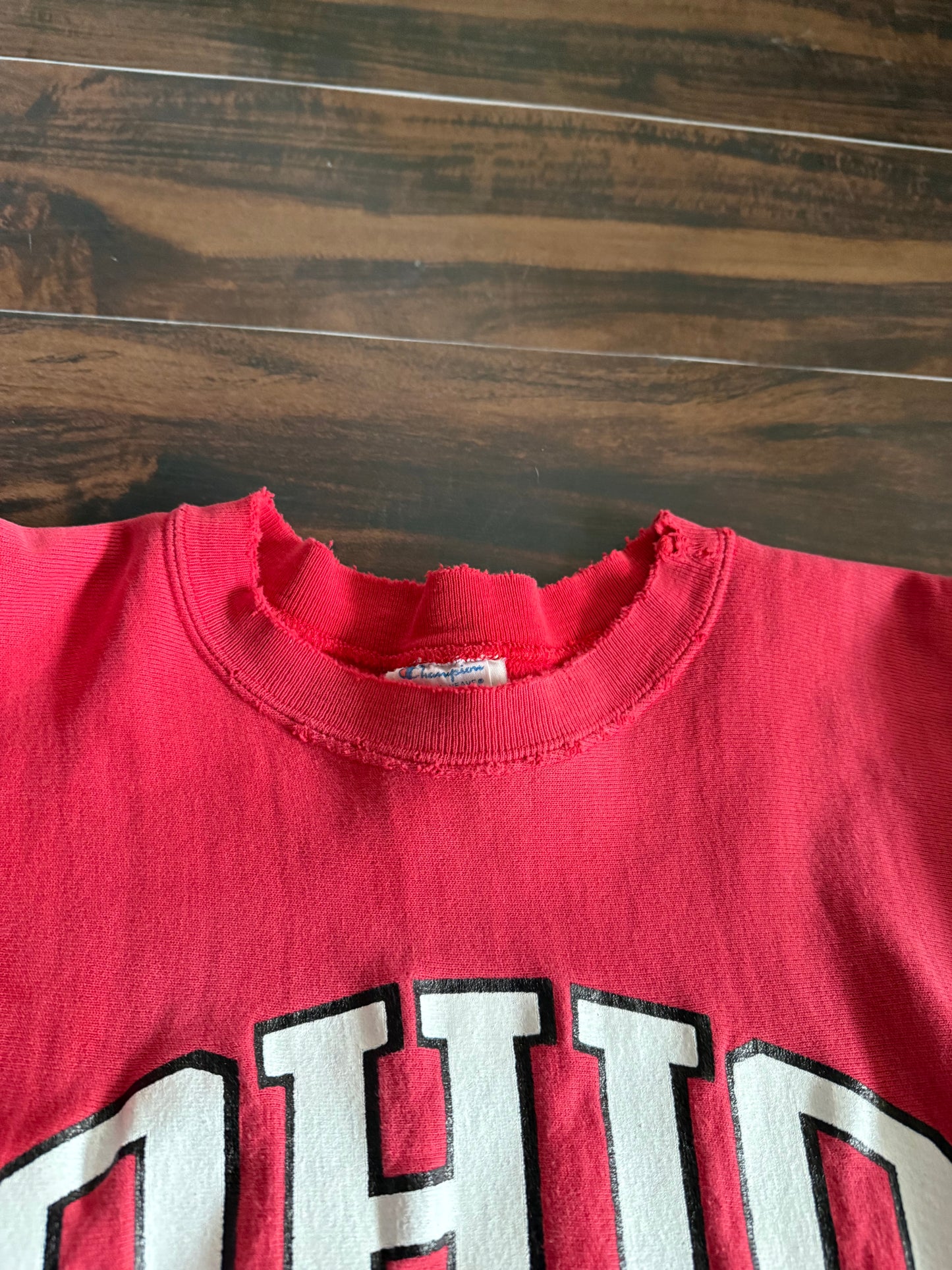 Vintage 80s Ohio State University Champion Reverse Weave Crewneck Sweatshirt- M