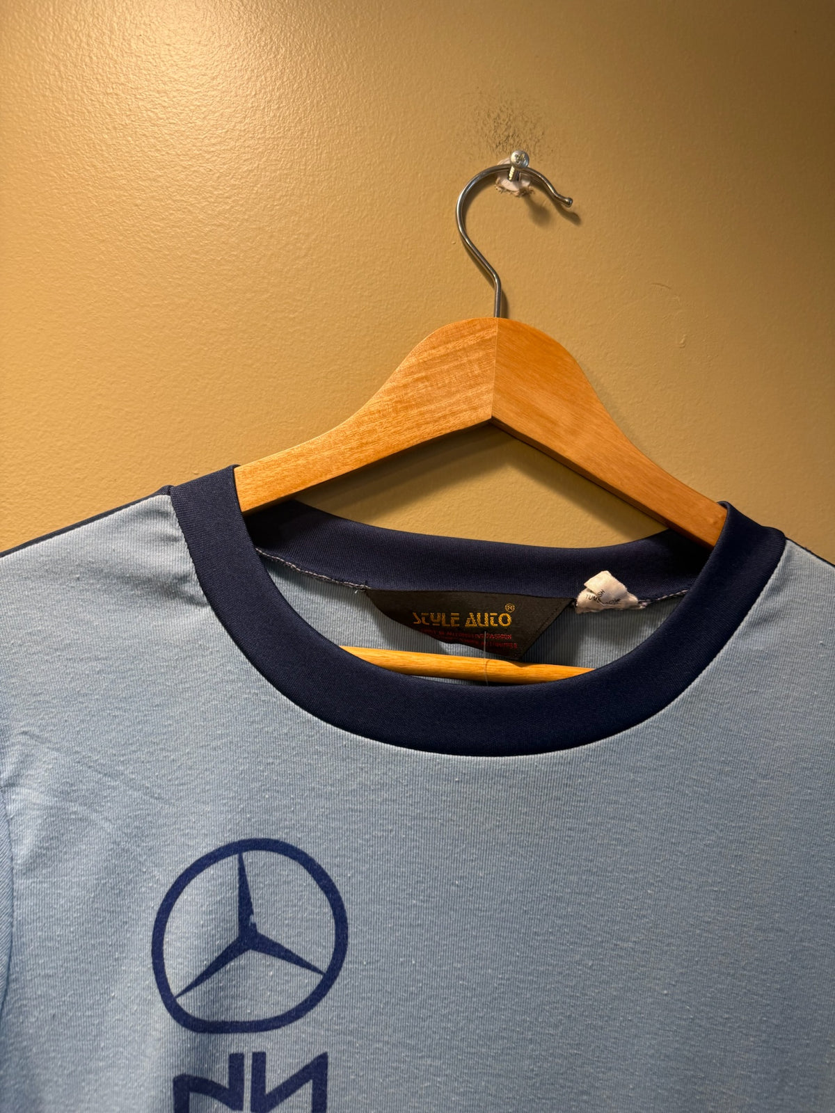 Vintage Mercedes-Benz Ringer Tee T-Shirt - S