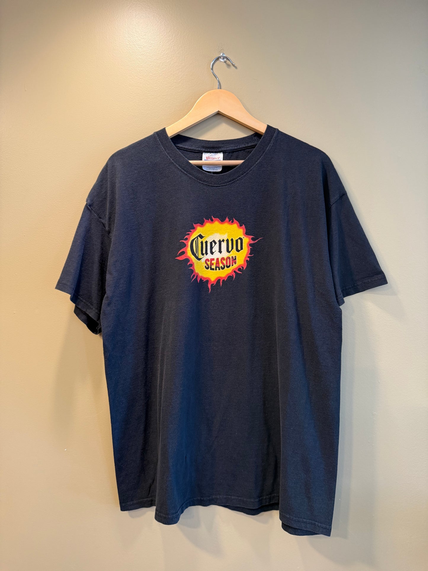 Vintage Y2K Jose Cuervo Season Fire Alcohol T-Shirt- XL/XXL