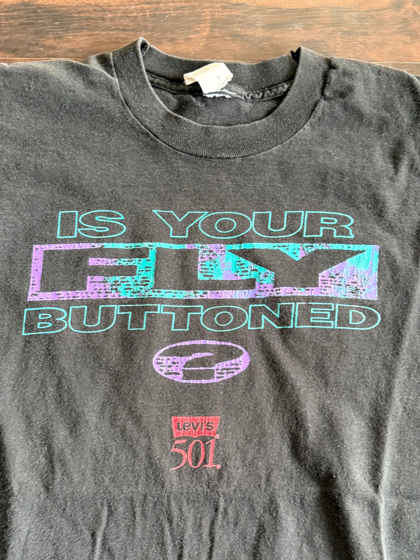 Vintage Levi’s Street Tees Is Your Fly Buttoned T-Shirt- L