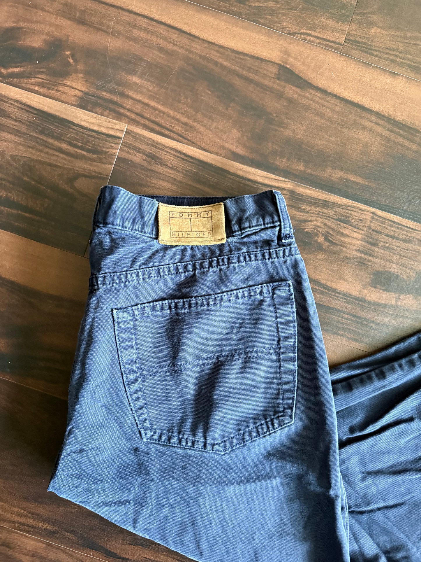 Vintage Tommy Hilfiger Blue Cotton Canvas Pants- 34x32