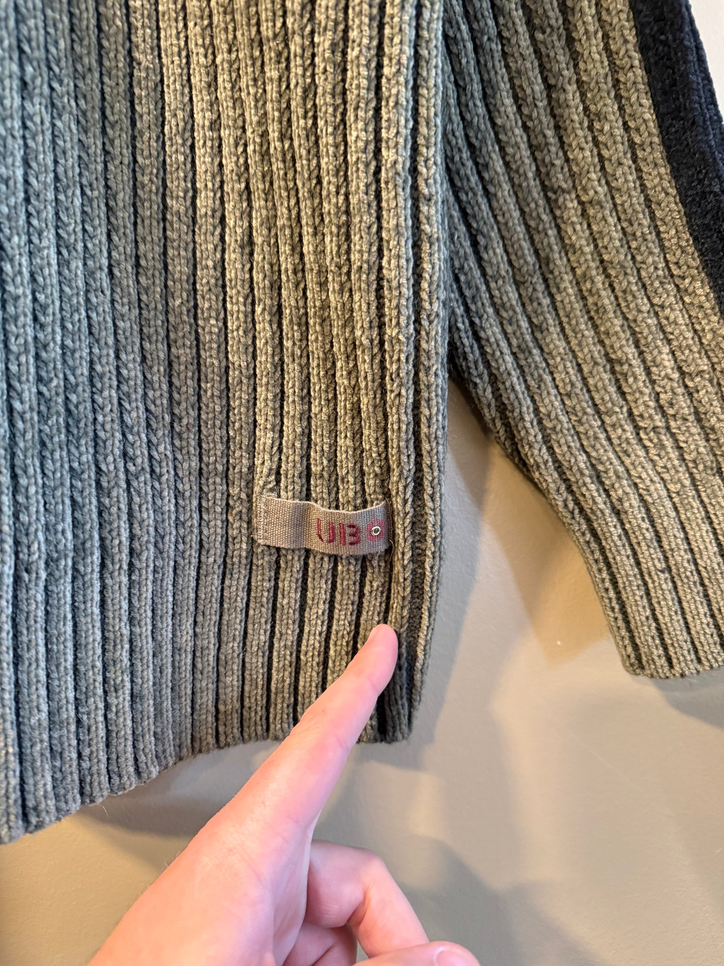 Vintage Union Bay Green Knit Mock Neck Sweater- L