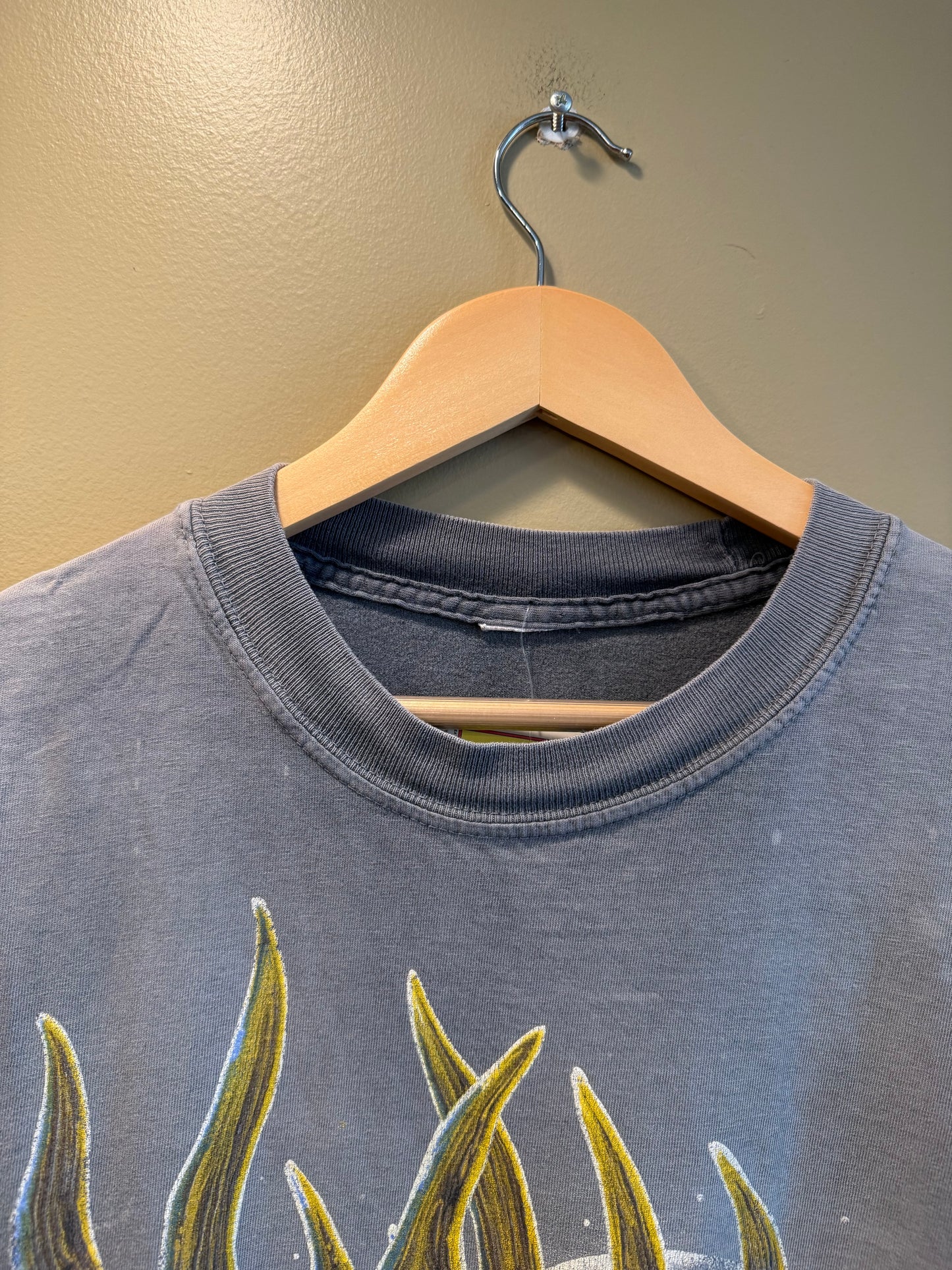 Vintage Team Realtree Buck Sun Faded Gray T-Shirt- XL